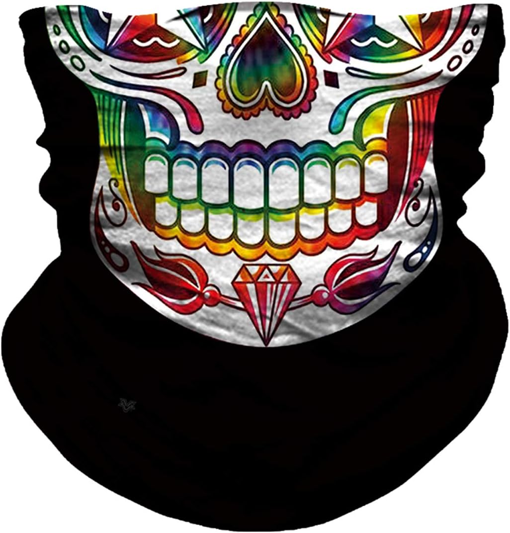 Seamless UV Protection Mask for Motorcycle Cycling - Soft 3D Print Bandana