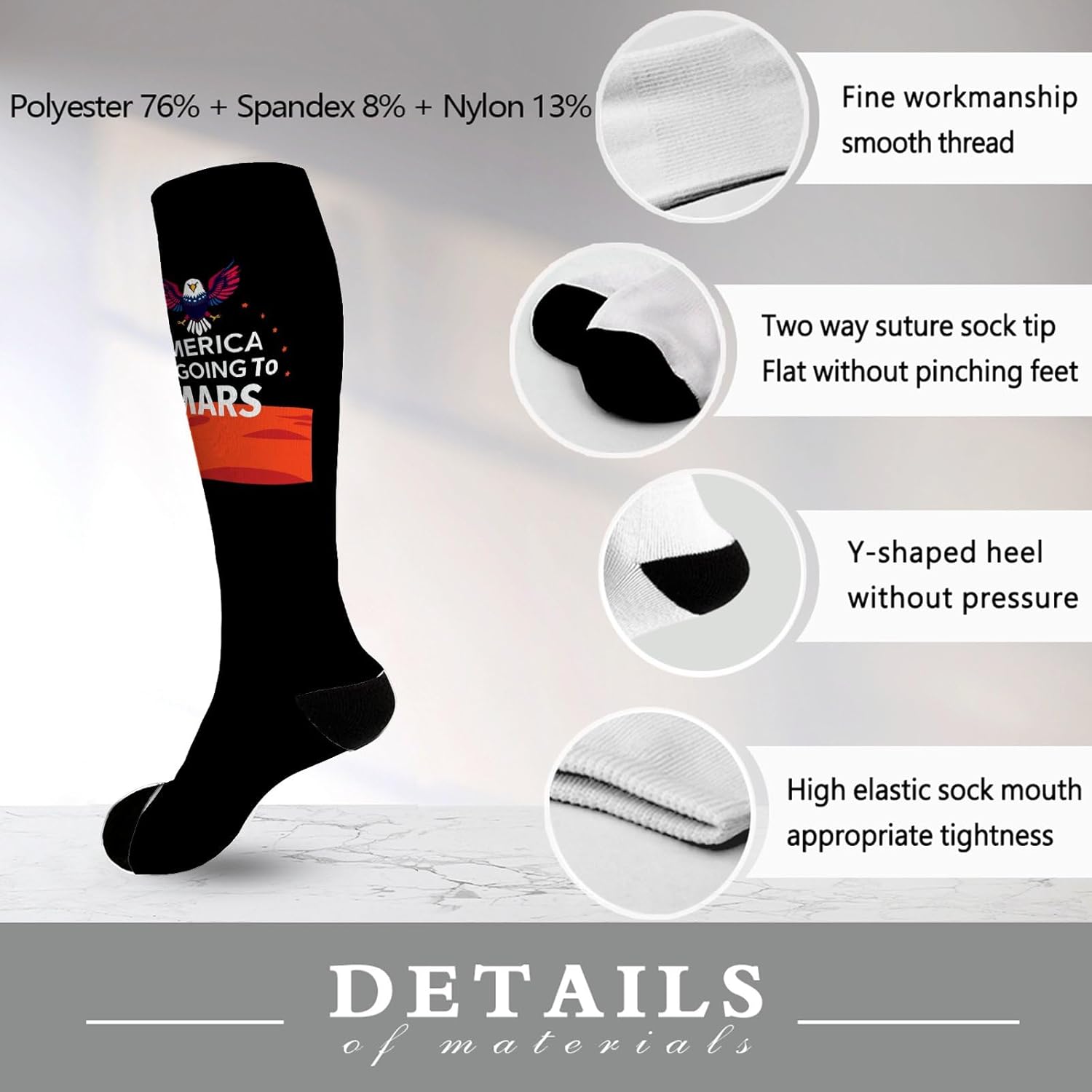 High-Quality Mens Fashionable Cotton Socks for Football