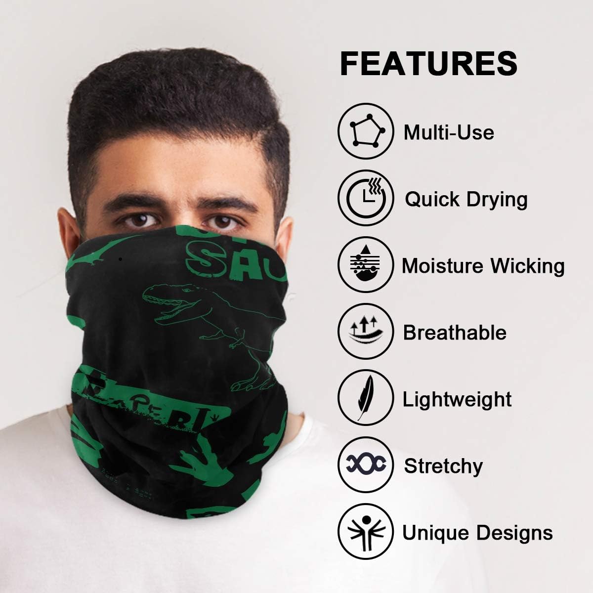 Dino Dust Design Balaclava Face Mask