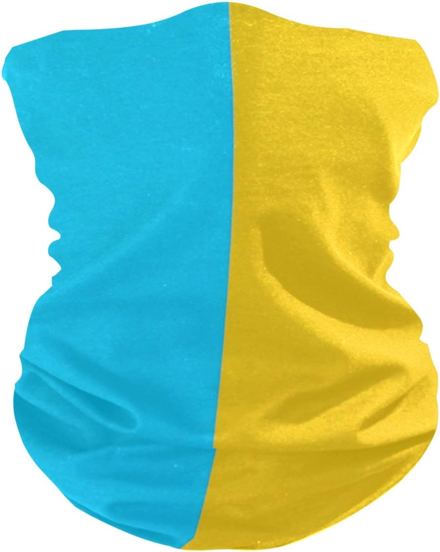 Unisex Magic Mask Headband Yellow Blue