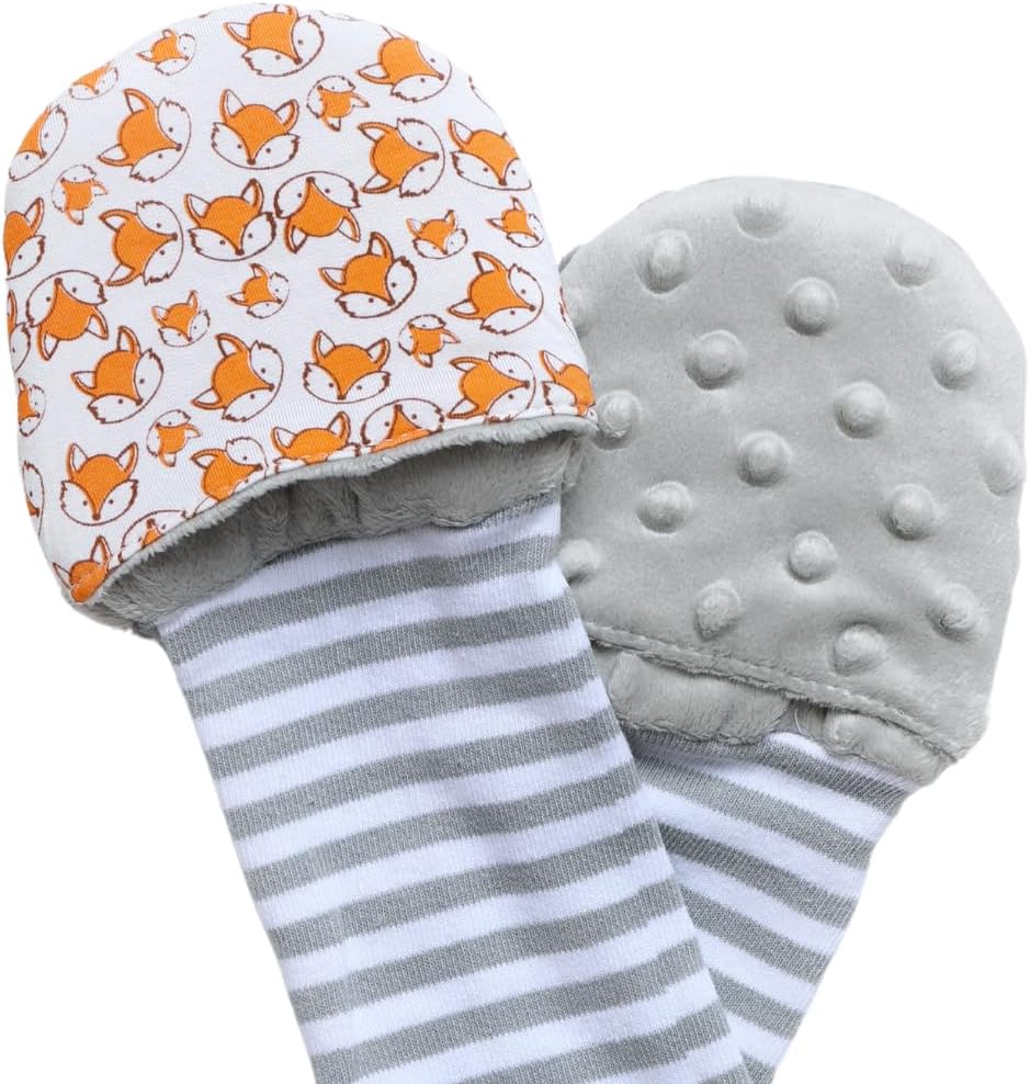 Handsocks Plushy Stay On Strap-Free No-Scratch Warmth Mittens