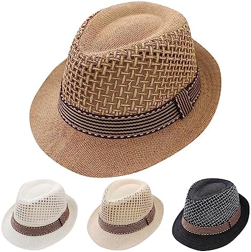 Fun Reliable Sun Protection for Kids UPF 50 Cowboy Straw Hat