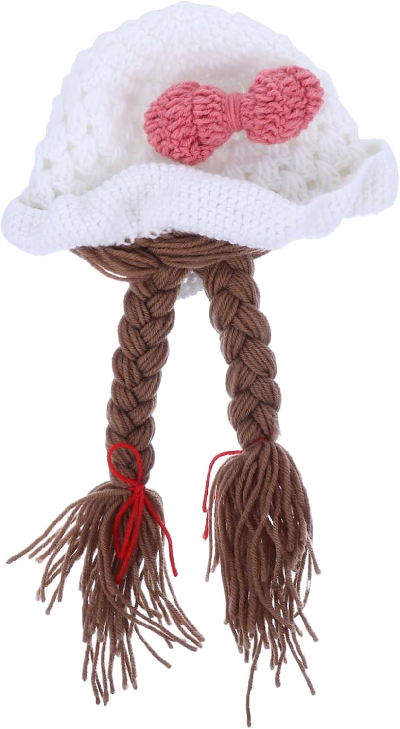 Braided Knitted Cap for Boys and Girls