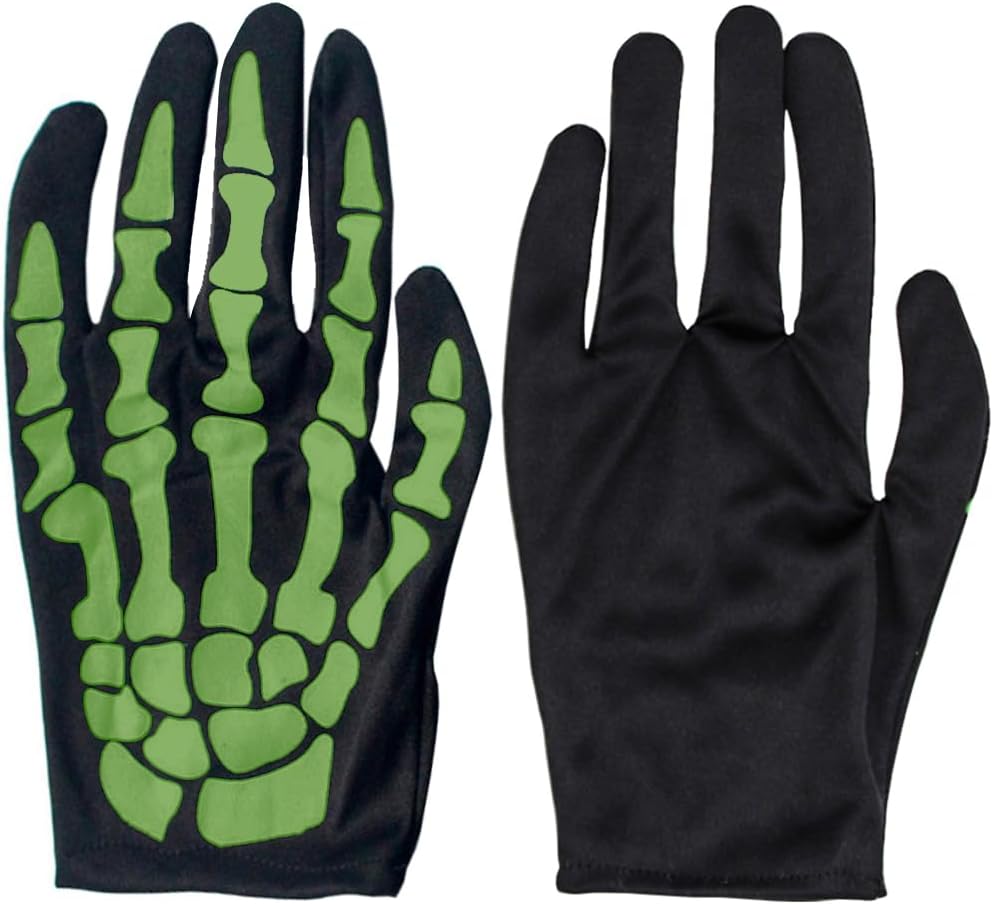 Frighteningly Fun Halloween Skeleton Gloves Perfect for Kids and Adults