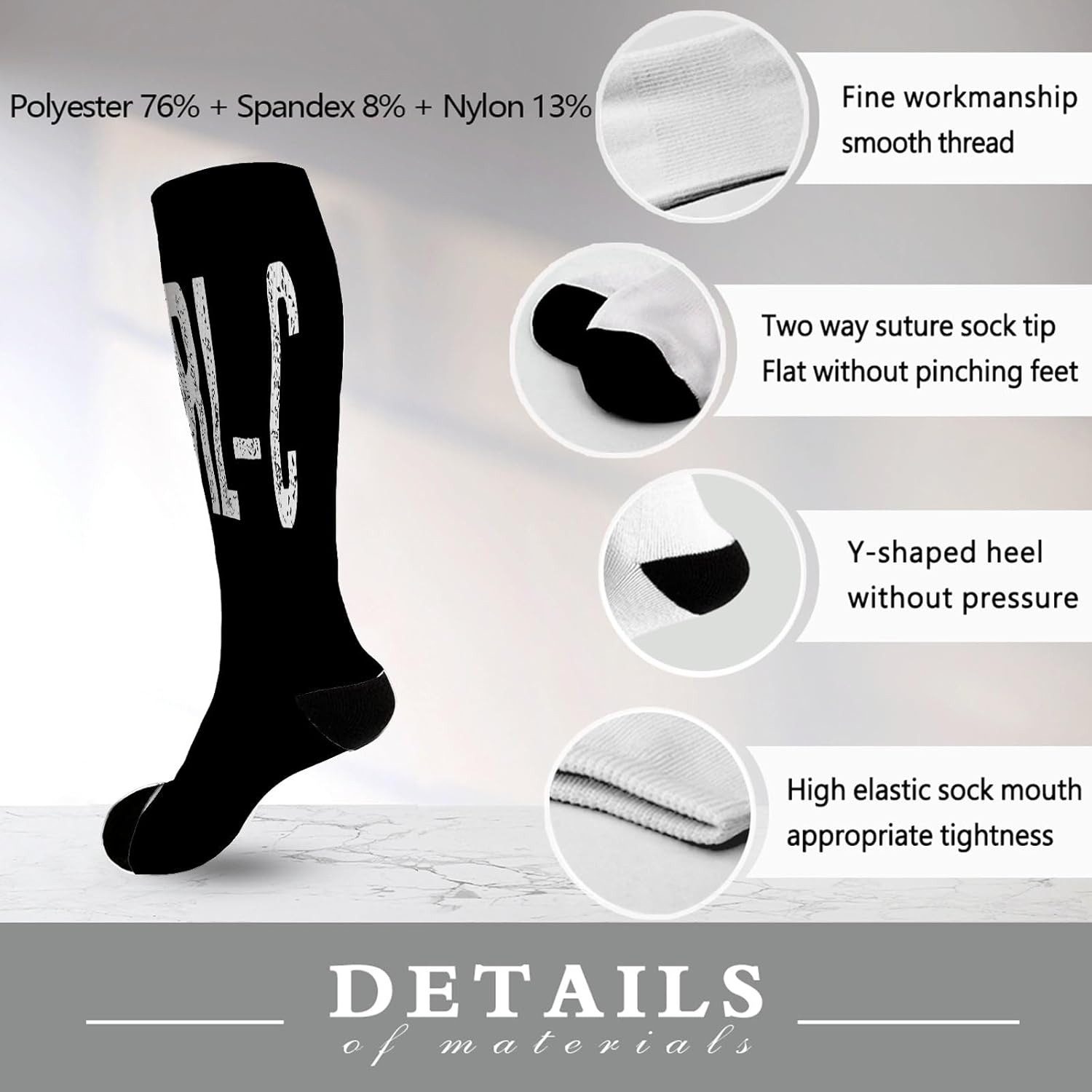 Comfortable Fashionable Mens Knee-Length Socks