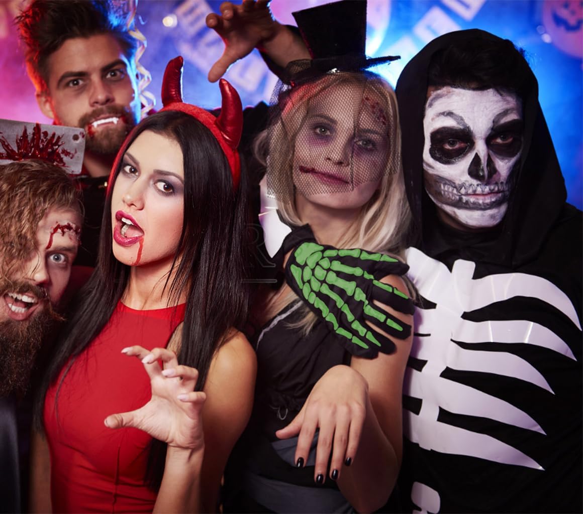 Frighteningly Fun Halloween Skeleton Gloves Perfect for Kids and Adults