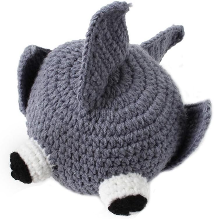 BIBITIME Handmade Shark Skull Cap