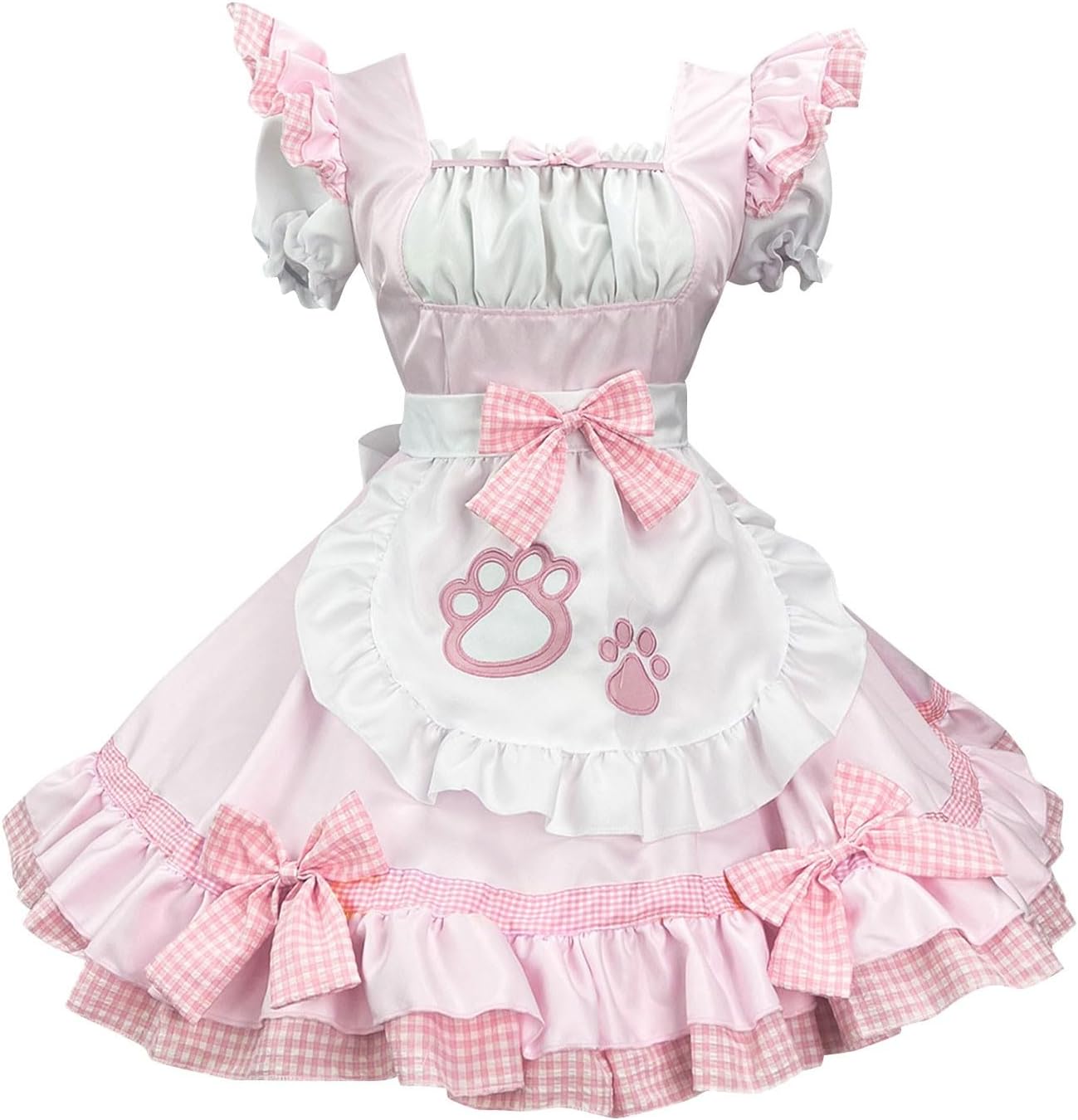 Womens Plus Size Maid Costume Cat Paw Anime Detectives kawaii Costume