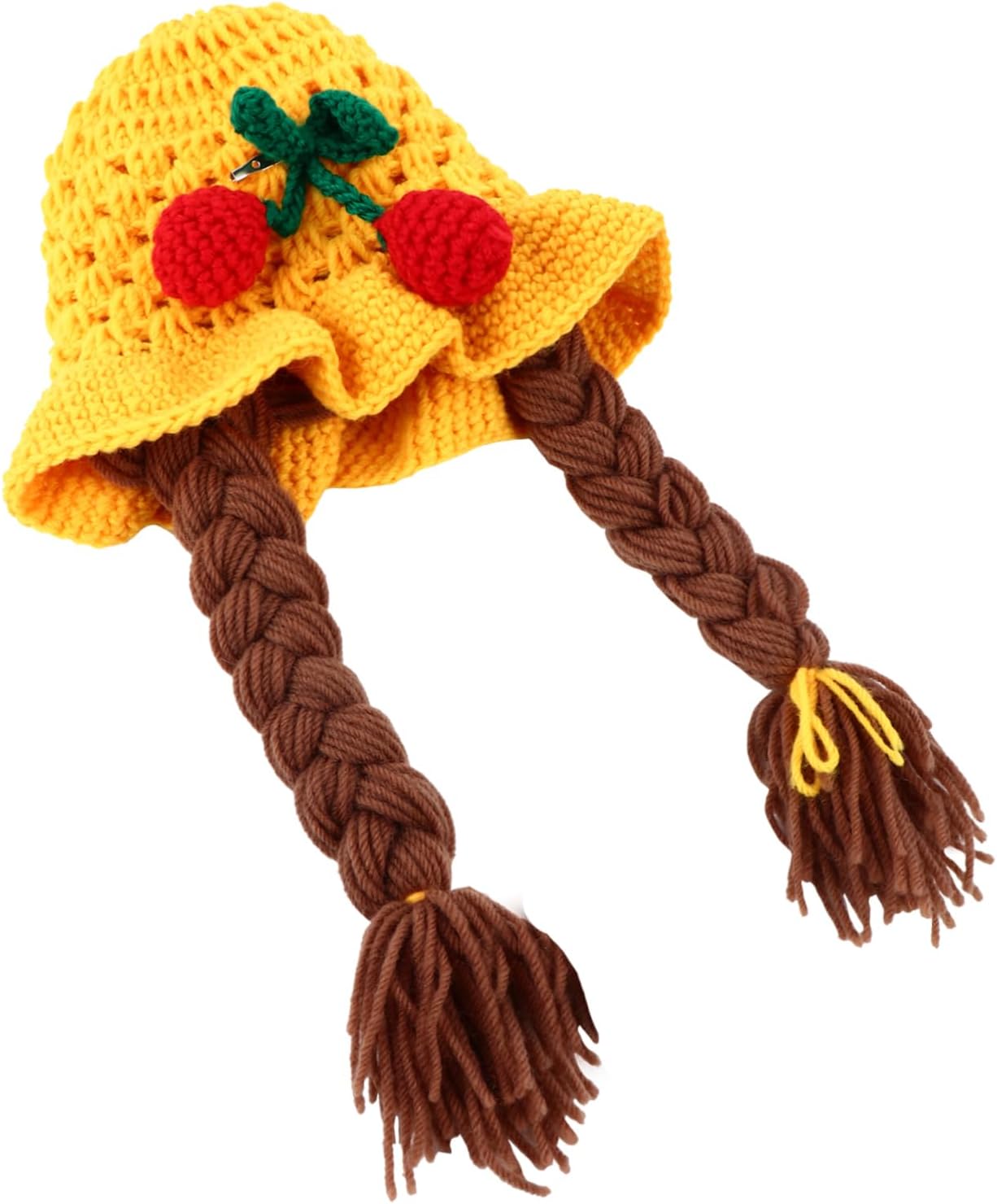 Didiseaon Knitted Cherry Pattern Winter Hat for Boys and Girls