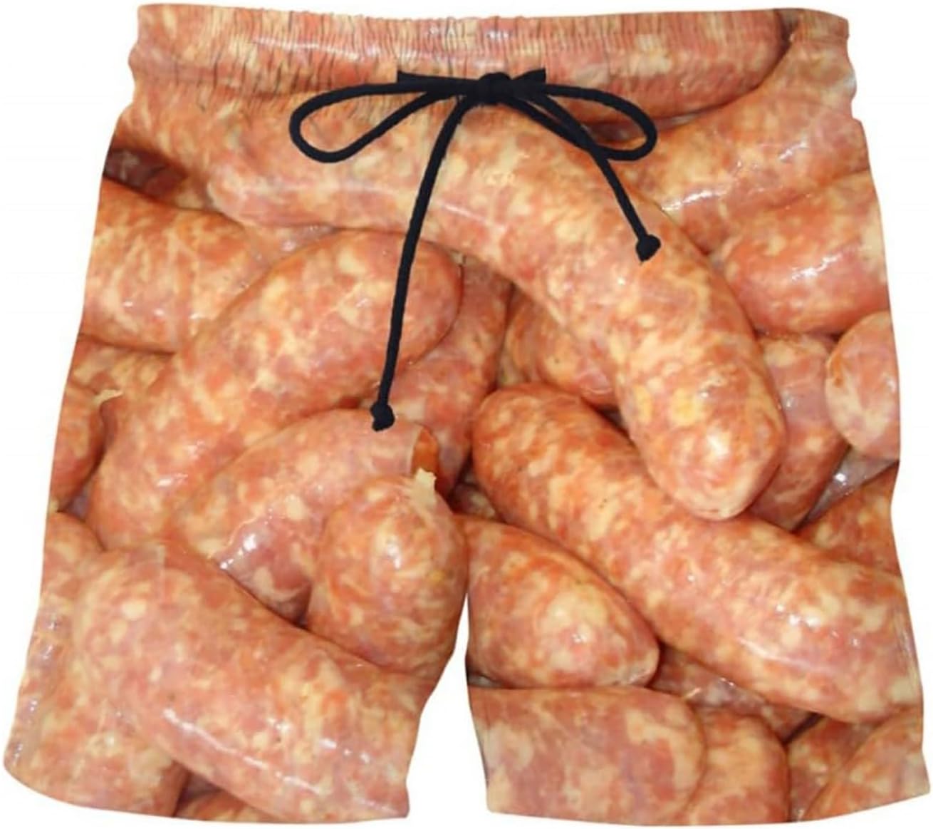 Mens Funny Sausage Beach Shorts