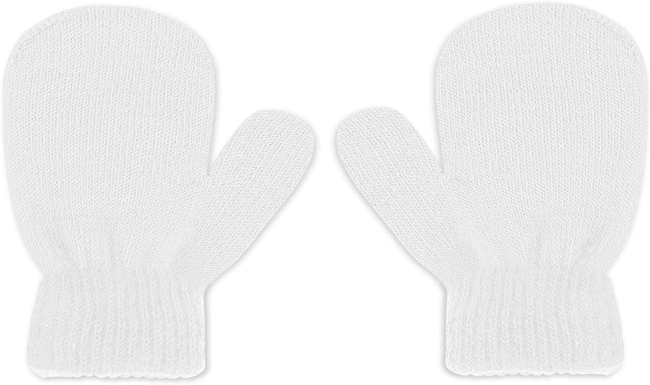 Winter Warm Doovid Kids Knit Mittens for Babies