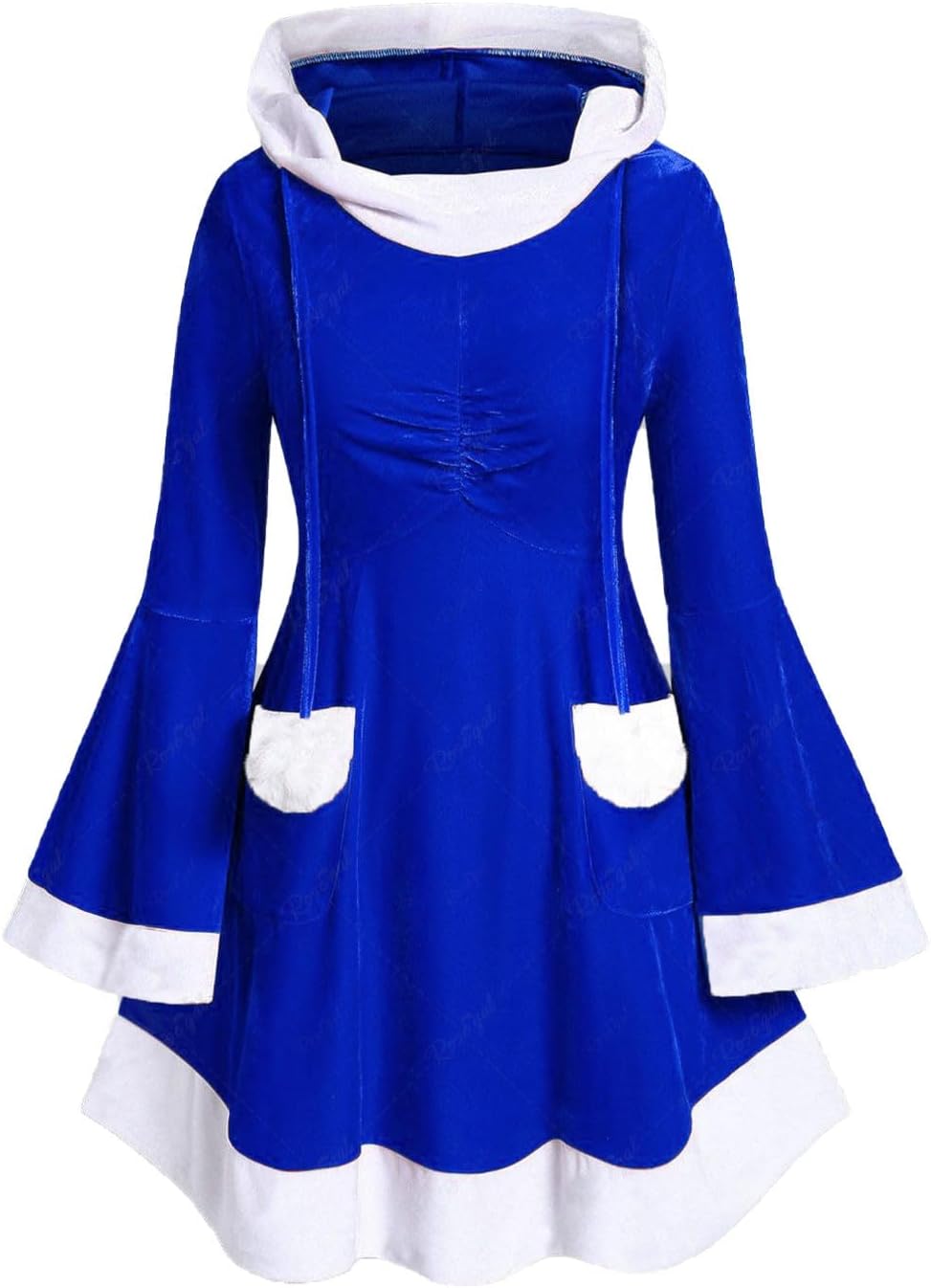 Mrs Claus Christmas Dress Furry Haoxing Vintage
