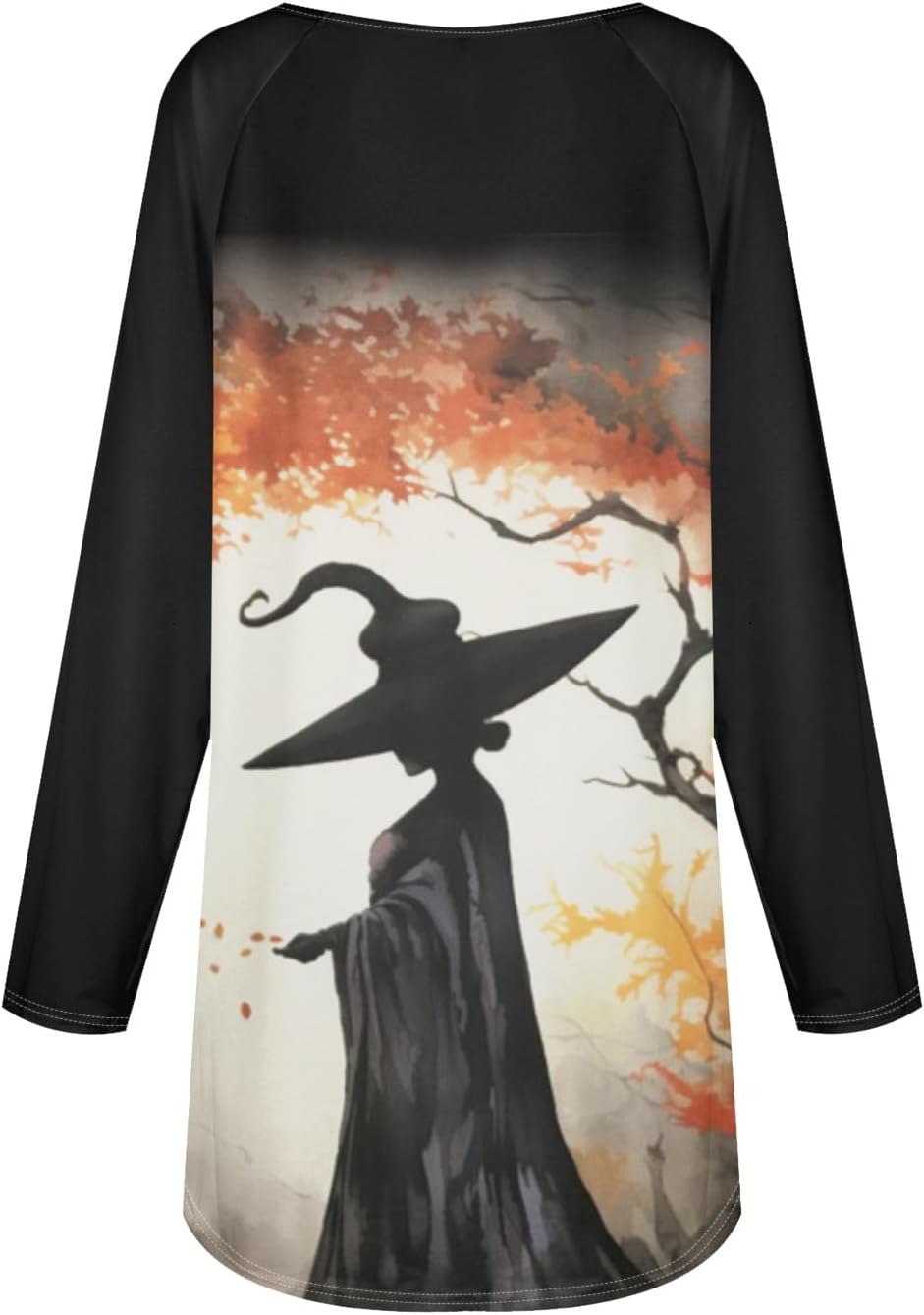 Halloween Party Long Sleeve Print T-Shirt