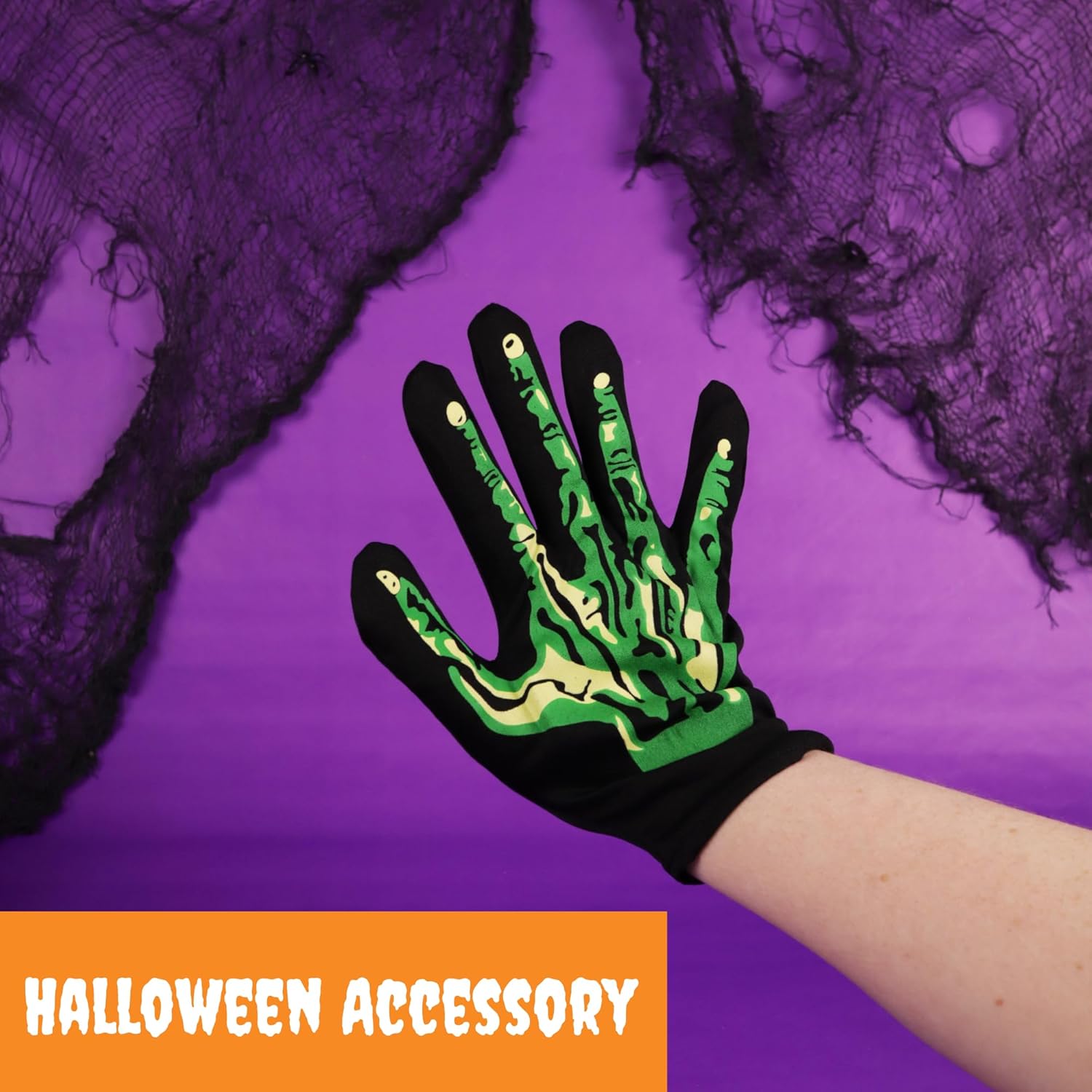 Needzo Halloween Green Monster Gloves