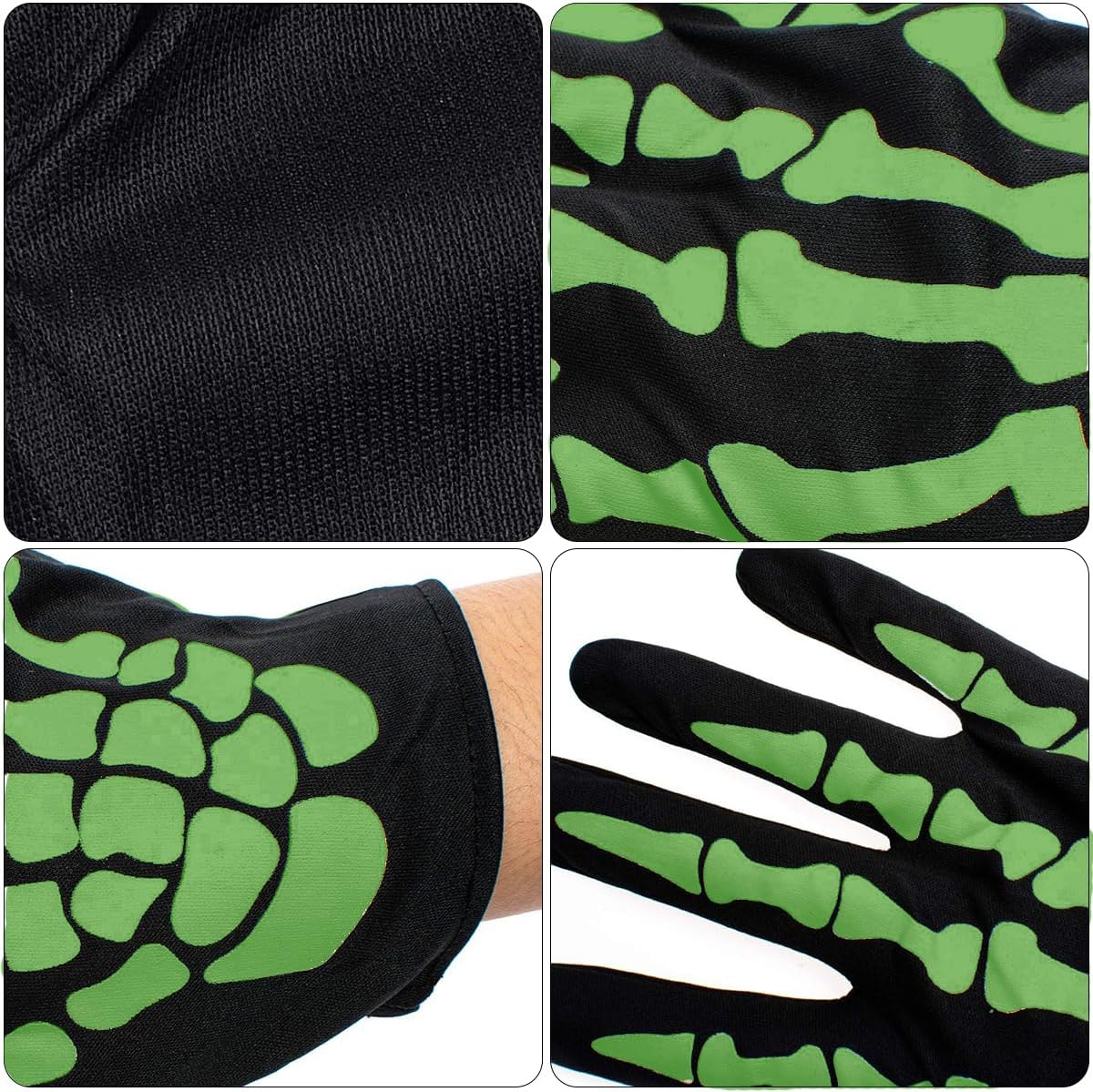 Frighteningly Fun Halloween Skeleton Gloves Perfect for Kids and Adults