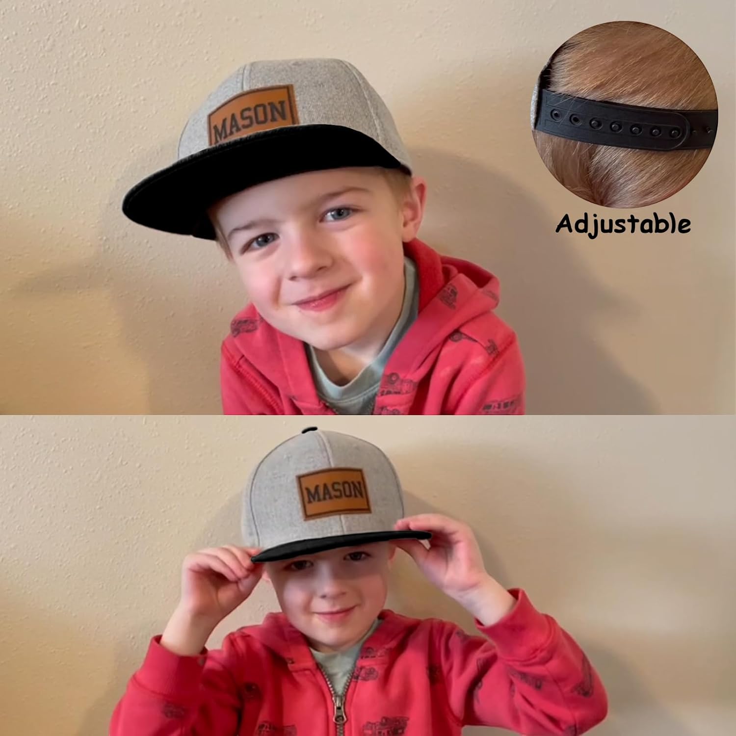 Rucekia Custom Toddler Baseball Hats - Adjustable Snapback Personalized Naming