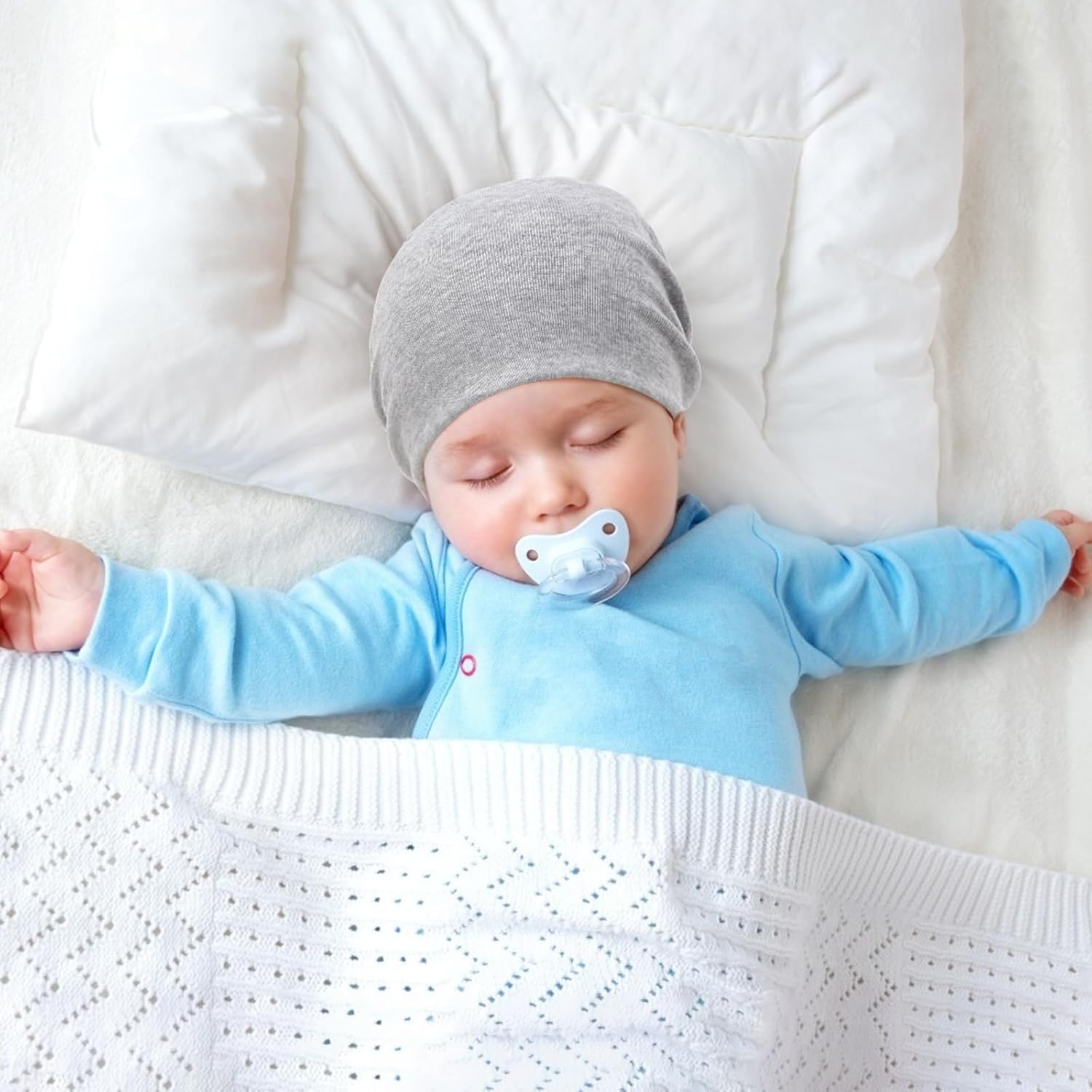 Comfortable Soft Cotton Newborn Baby Beanie Hats