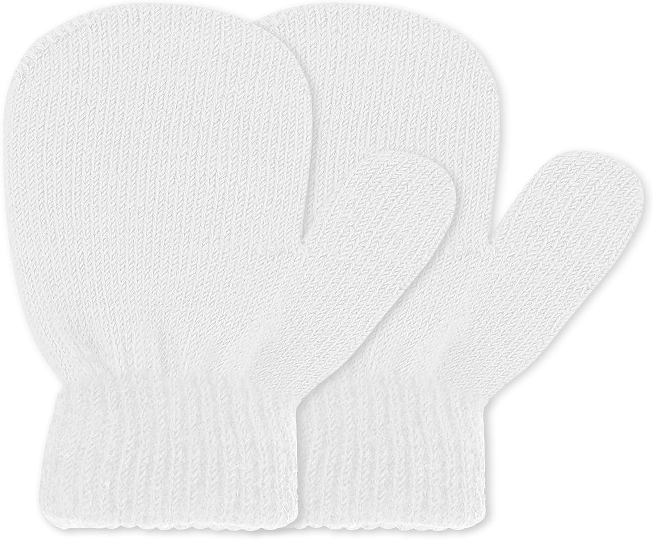 Winter Warm Doovid Kids Knit Mittens for Babies