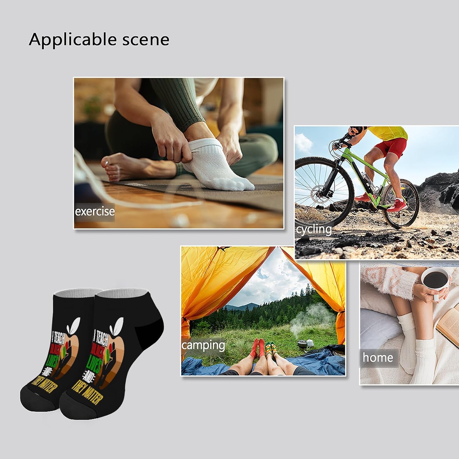 Humor Comfort Black History Month Ankle Socks for Men
