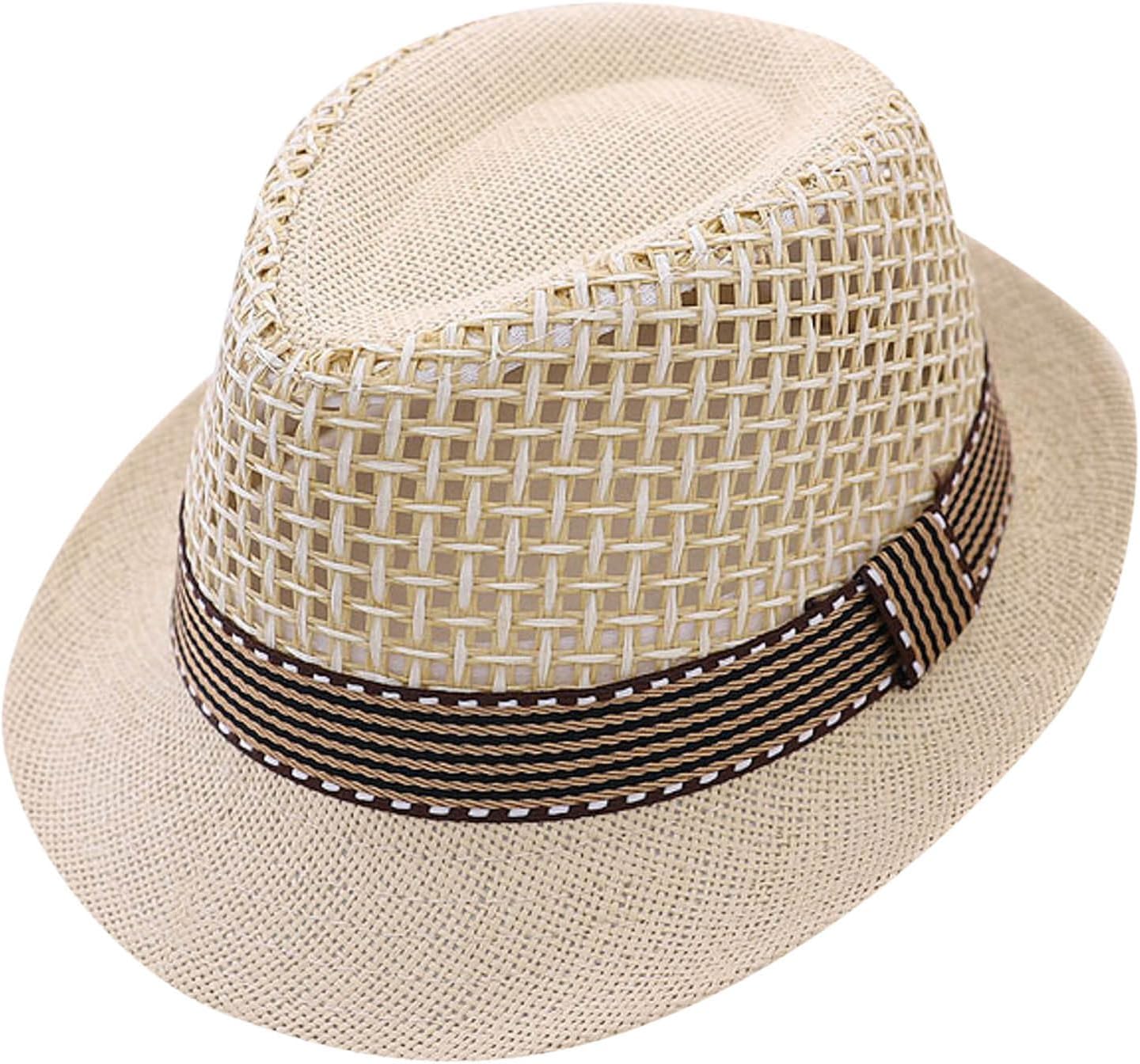 Fun Reliable Sun Protection for Kids UPF 50 Cowboy Straw Hat