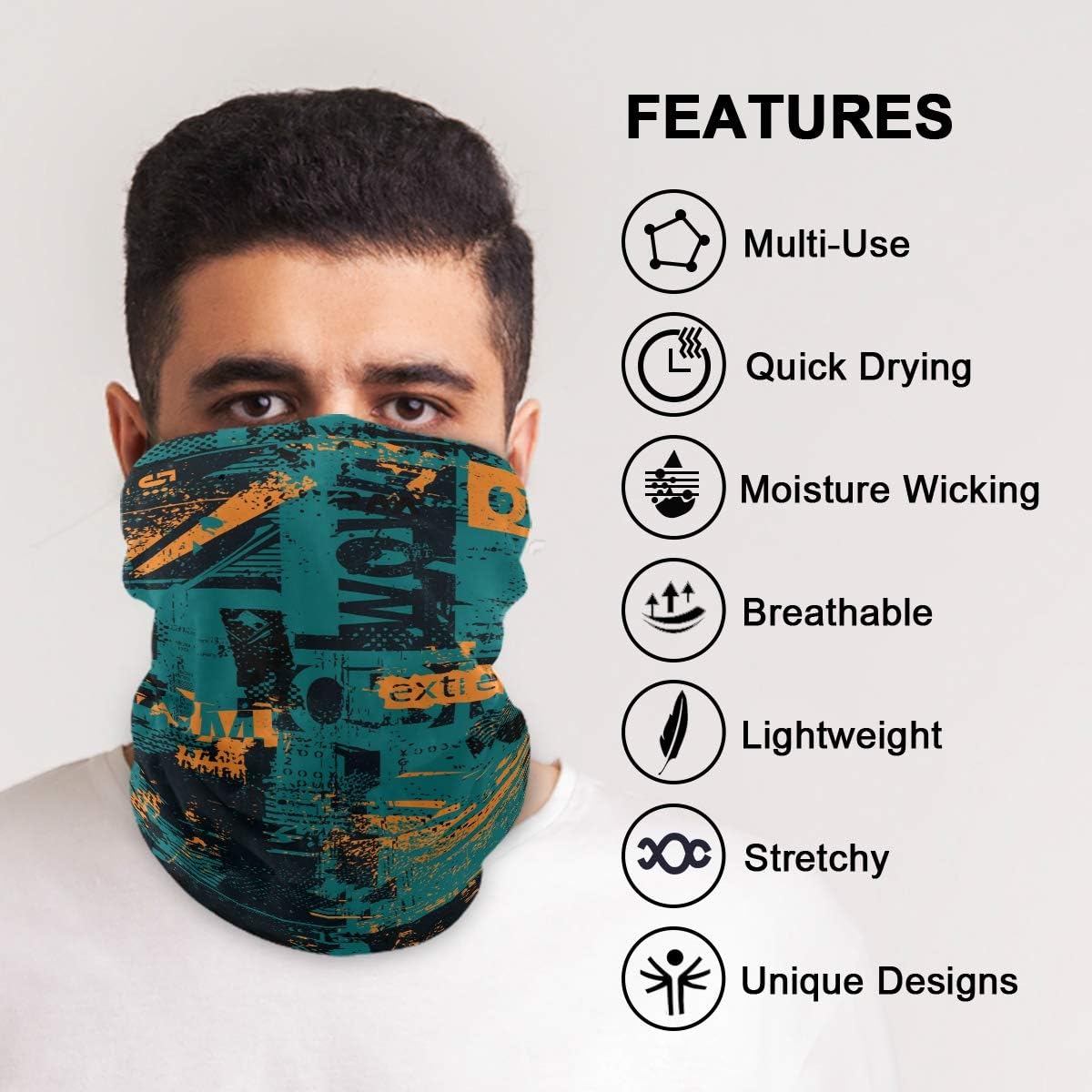 My Little Nest Unisex Balaclava Face Cover Scarf Abstract Bandana