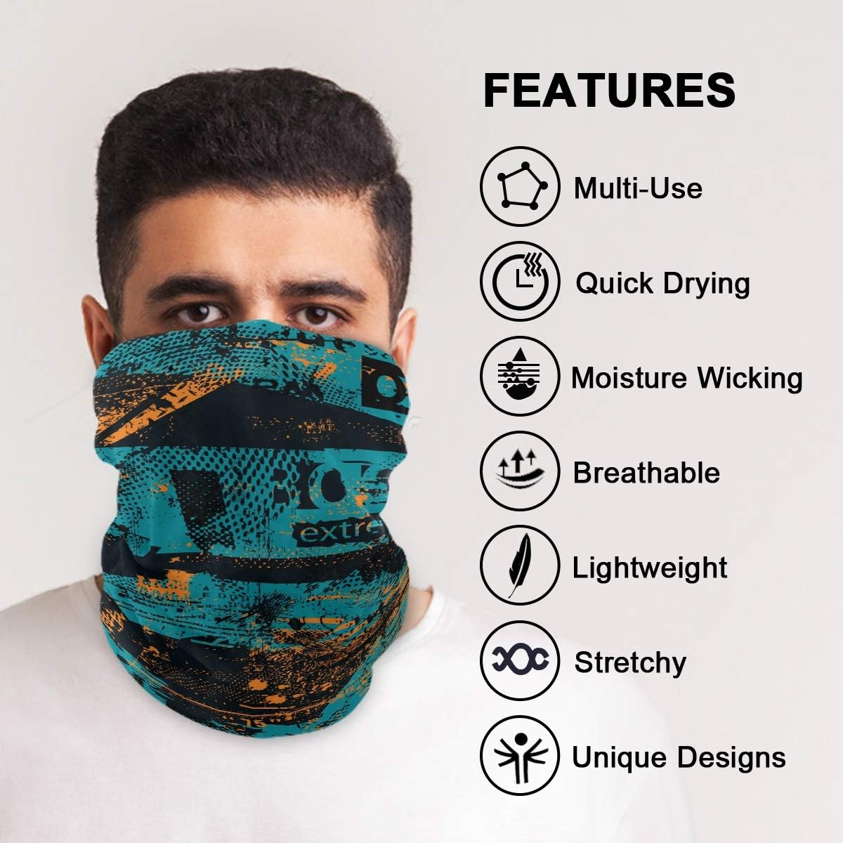 Utility Kids Bandana Face Cover for Boys Girls Balaclava Accessories
