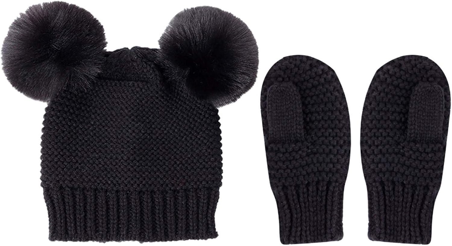 Winter Toddler Hat Set Knitted Warm Hats Scarves for Babies