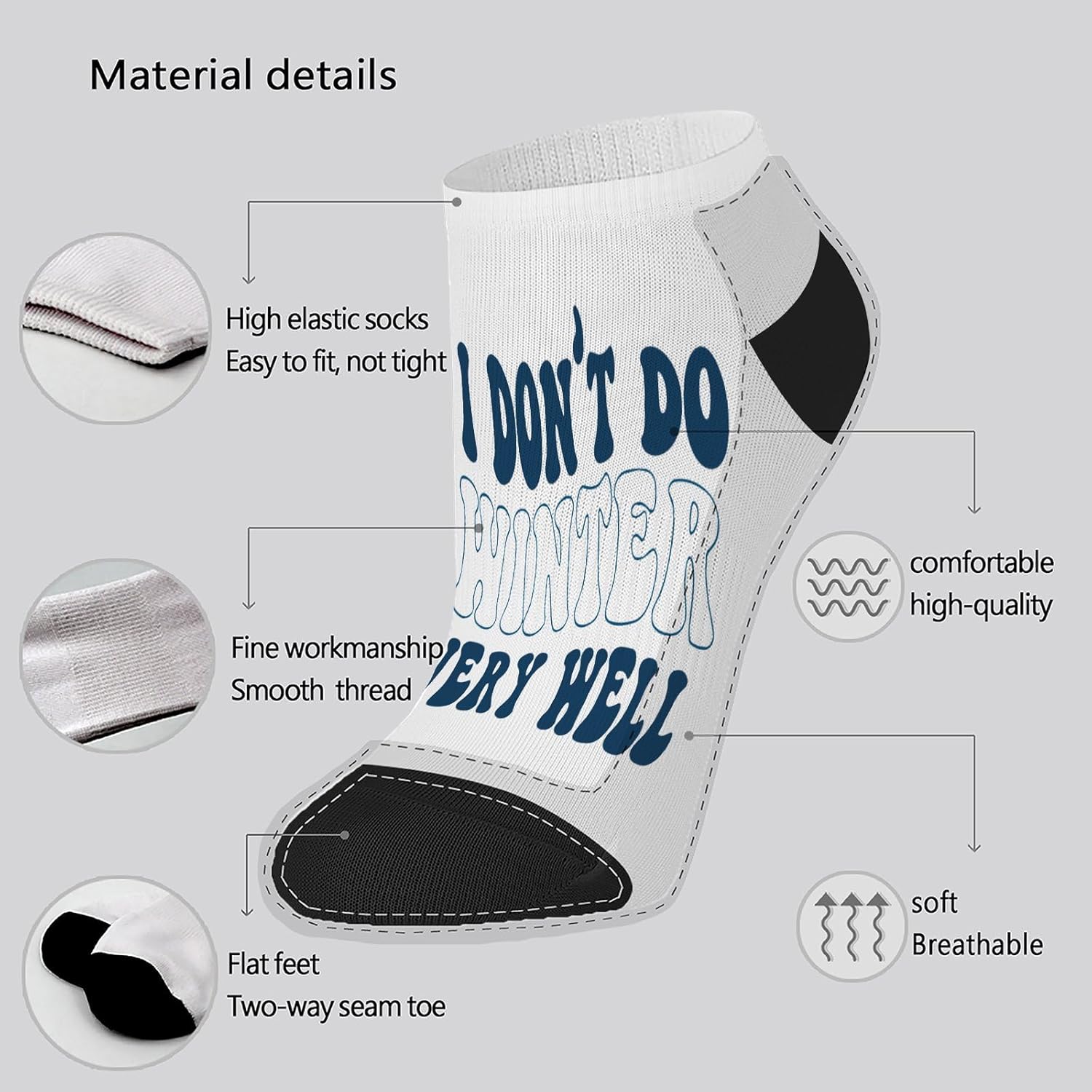 Cool Cute Ankle Socks for Men Boys
