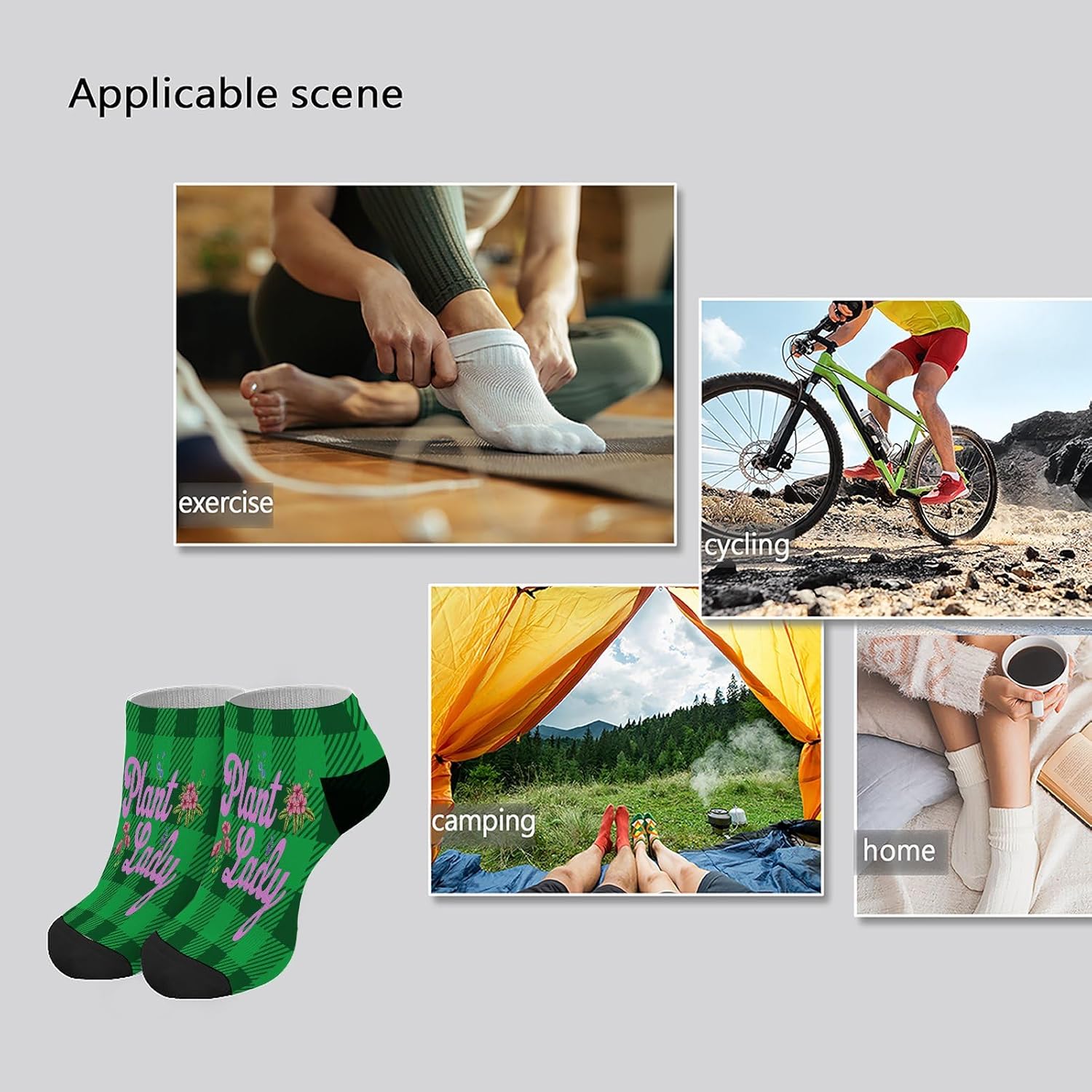 Plant Lady Mens Ankle Dress Socks Unique Design Comfortable and Perfect Gift