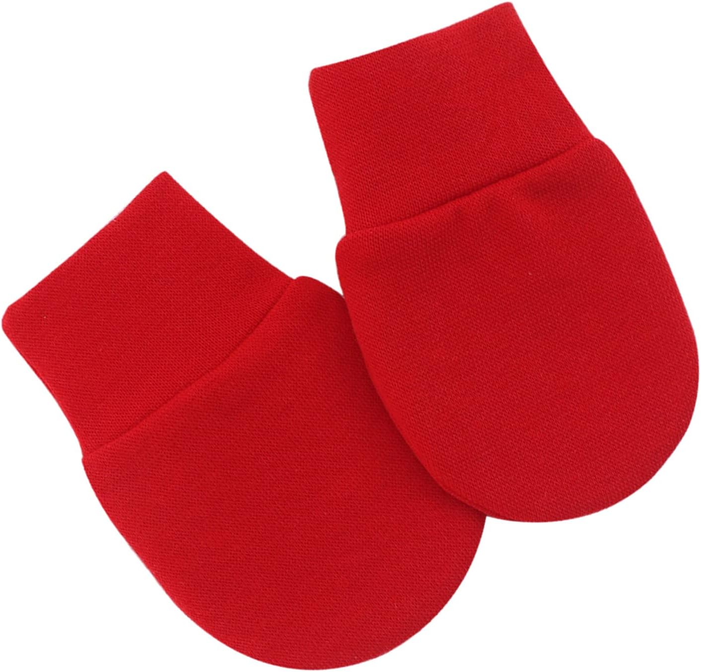 UGG Newborn Unisex Cotton mittens Soft No Scratch Red Toddler Winter Gloves