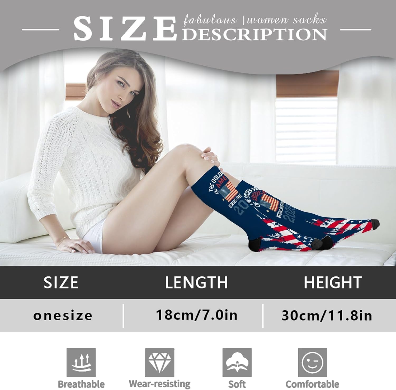 The Golden Ages Of America Begins Right Now 2025 Socks