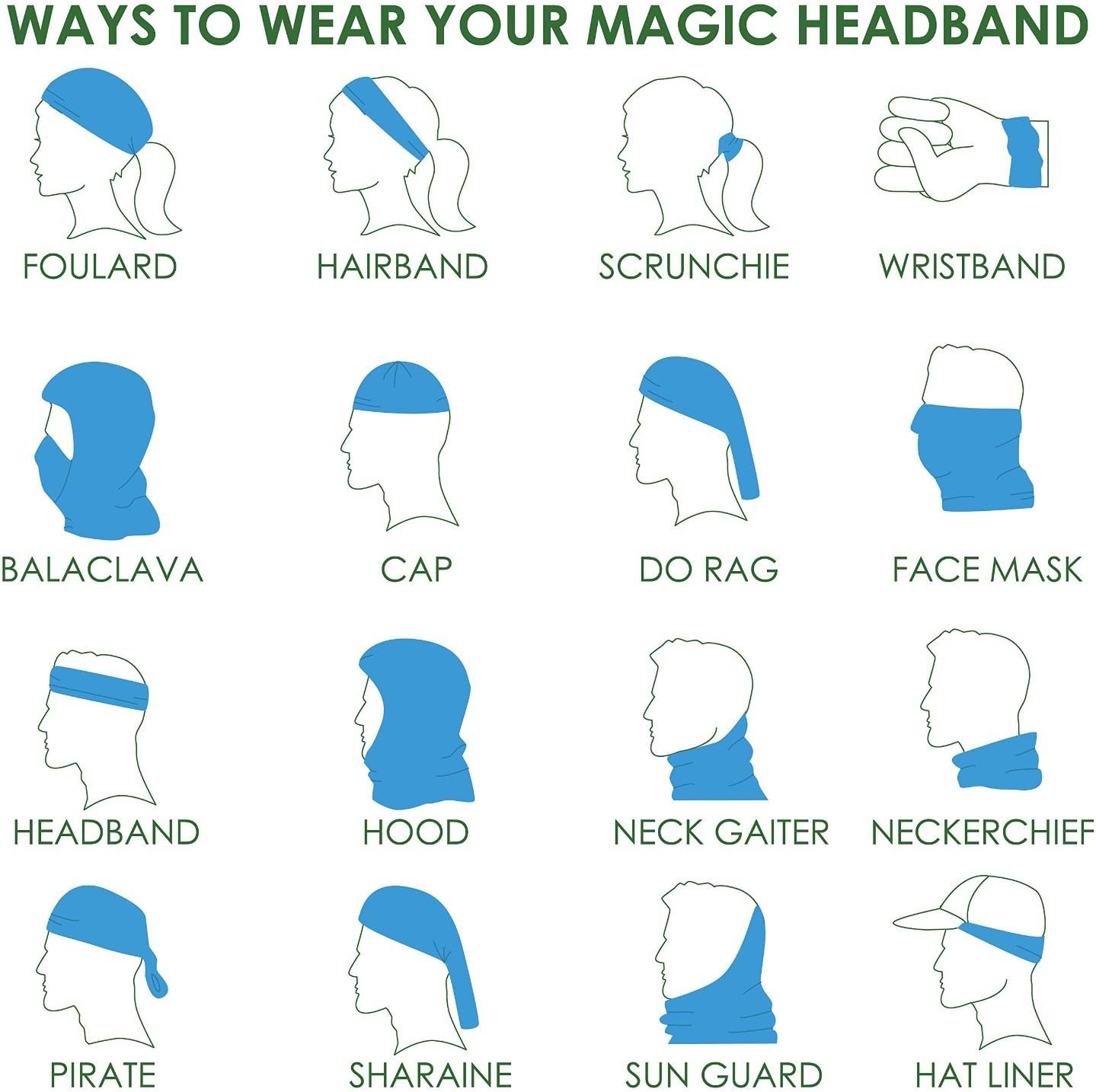Versatile Sun Protection Headband for All Ages