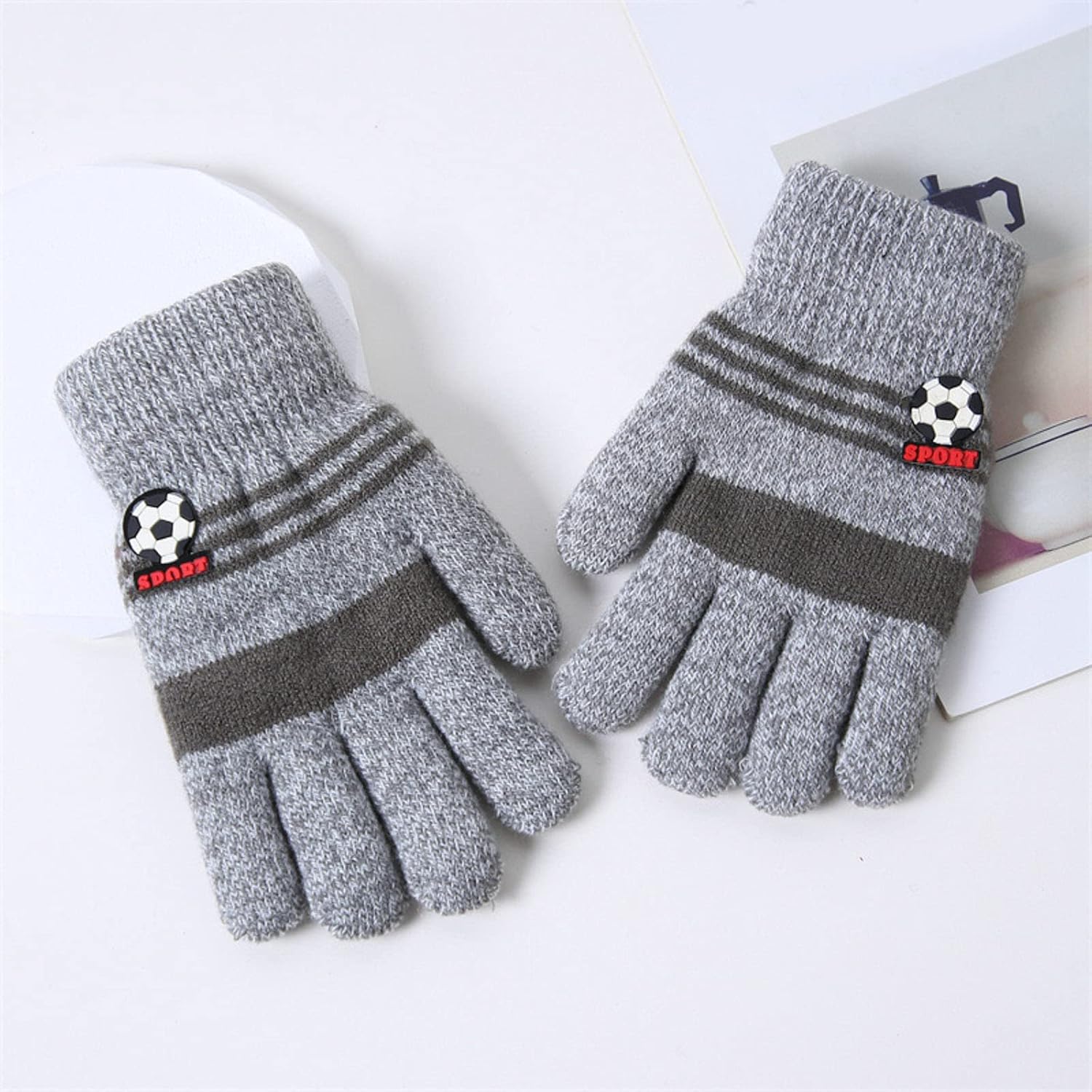 thick cashmere gloves for kids warm comfortable fit