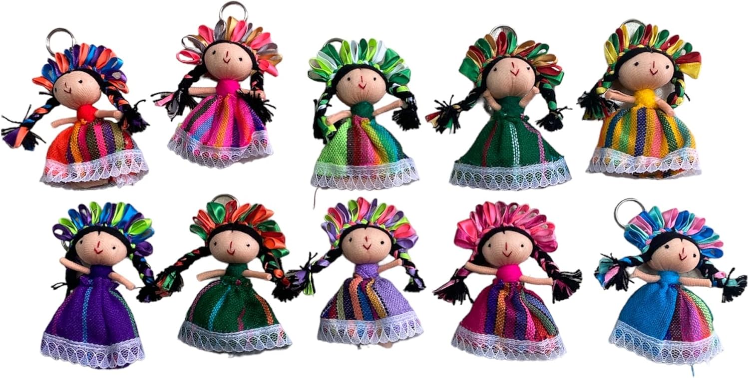 Mexican Handmade Keychain Set