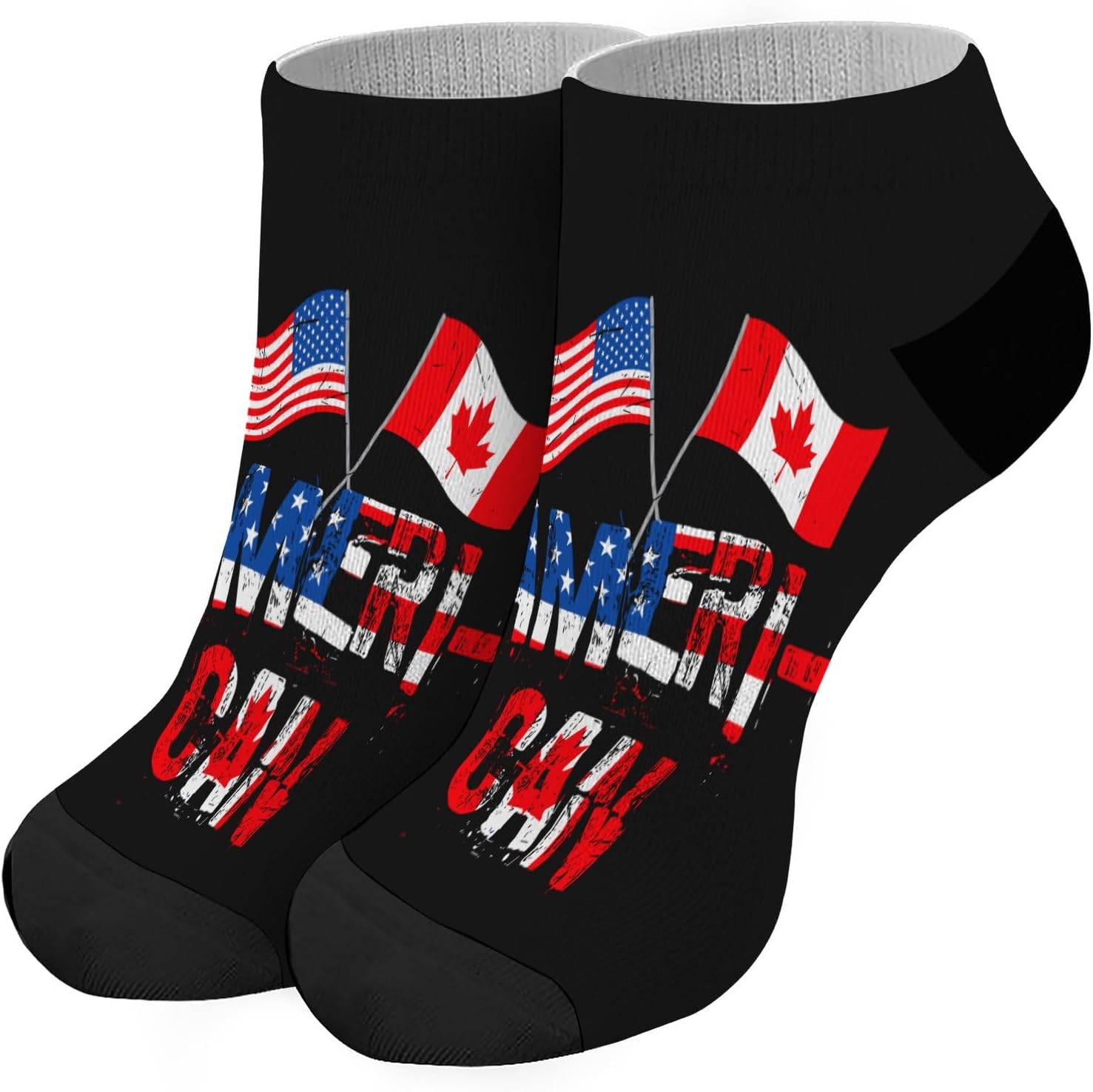 Ankel Socks Canada US Patriotic Fashionable for Men Women Comfortable Durable