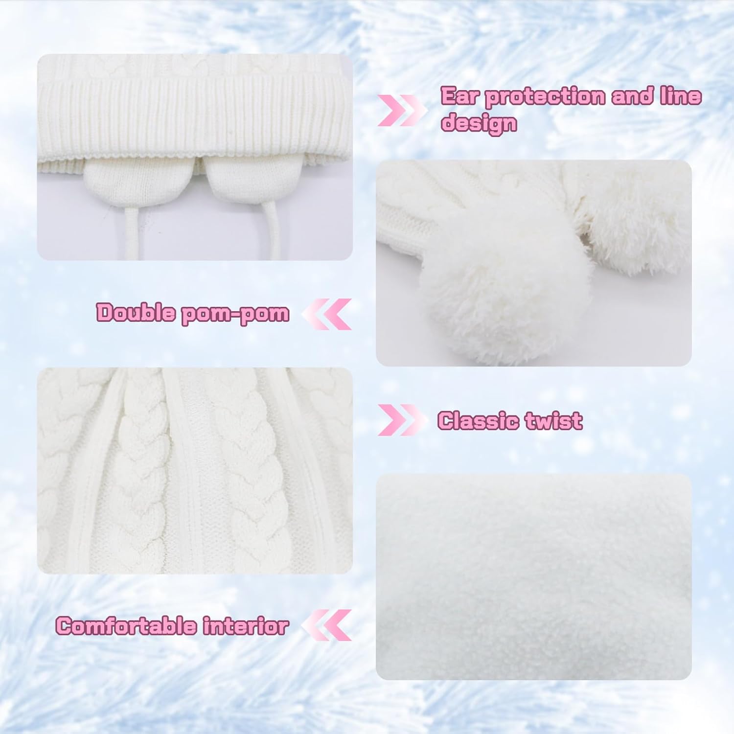 Winter Warm Skull Cap for Kids