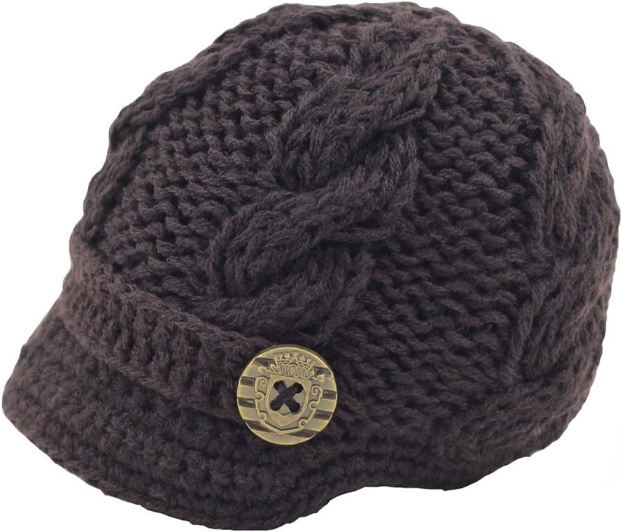 Zefen Baby Boys Crochet Knit NIRbourn Protocol Newsboy Cap