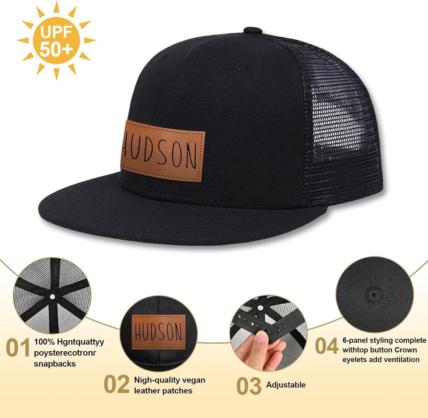 Personalized Baby Baseball Cap Unique Style for Boys Girls