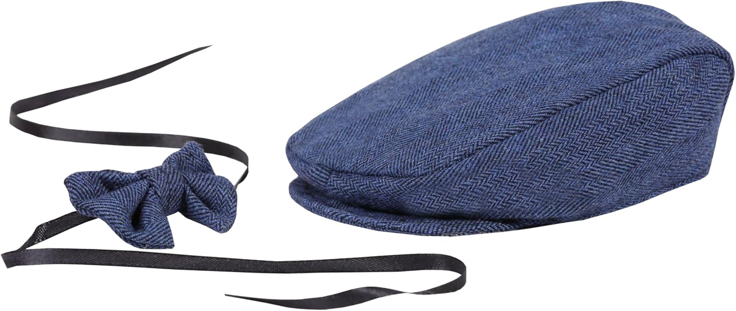 Matissa Flat Newsboy Bow Tie Set