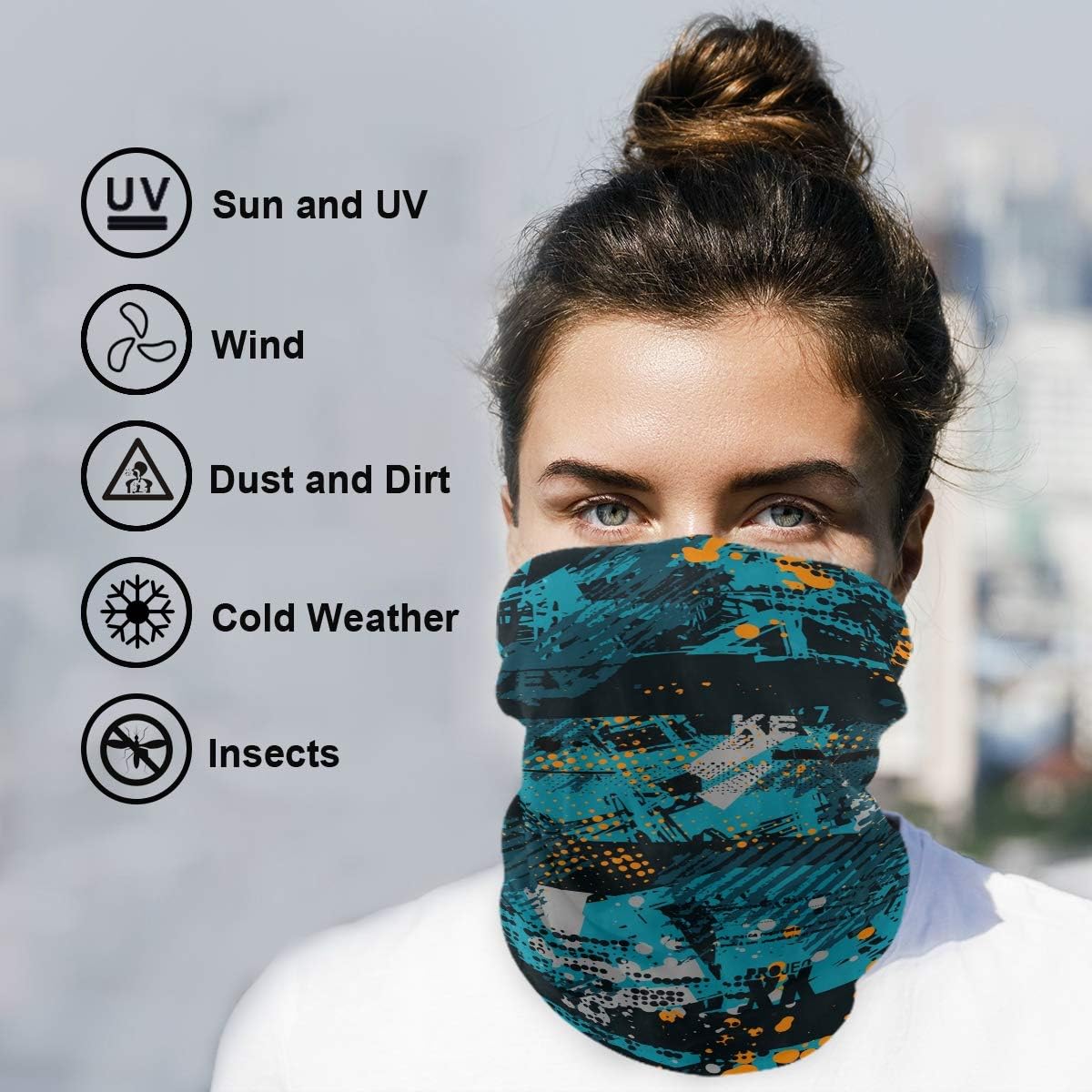My Little Nest Geometric and Geographical Bandana Mask