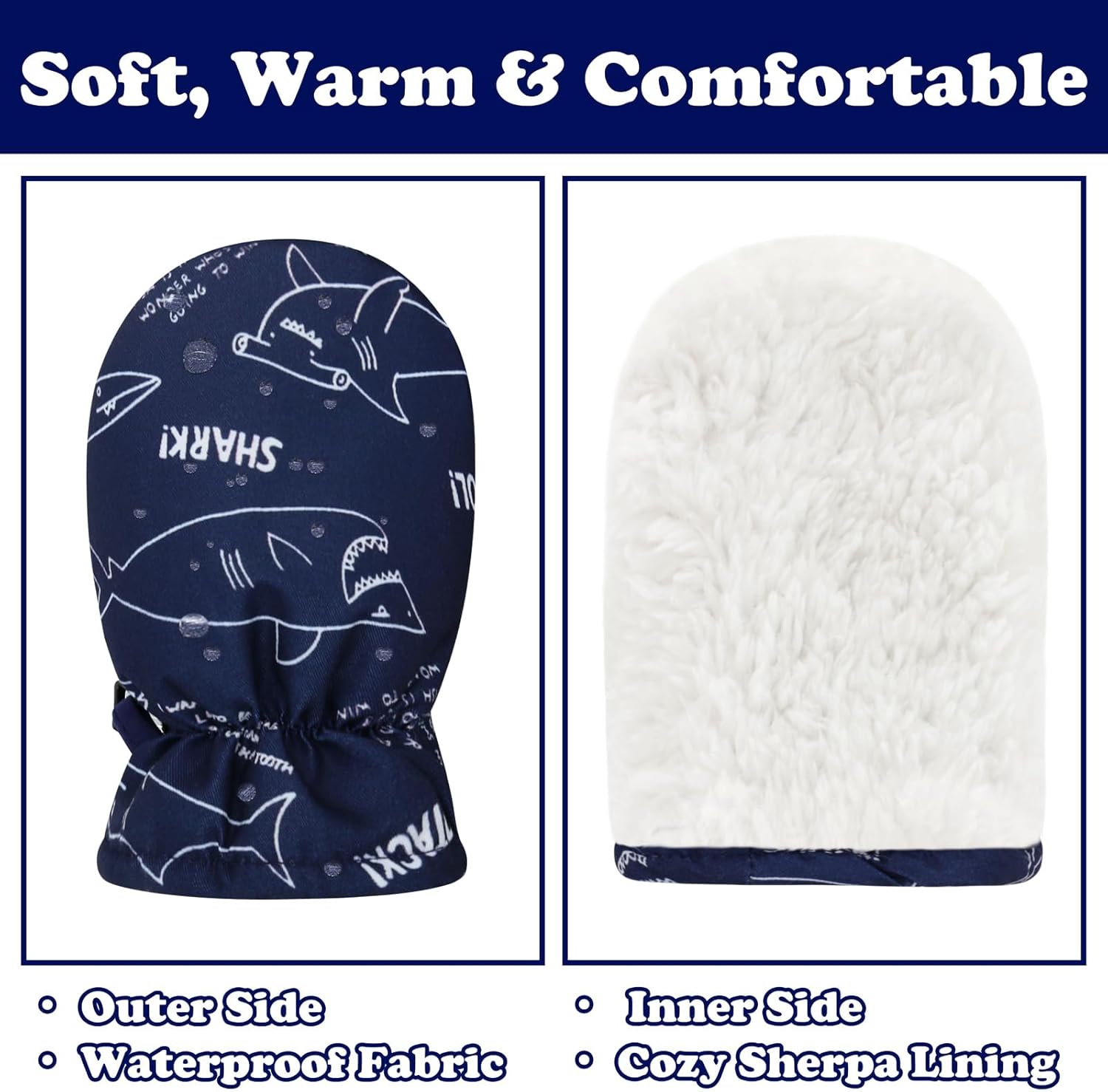 Sarfel Toddler Winter Gloves Waterproof for Little Ones Keep Warm and Dry