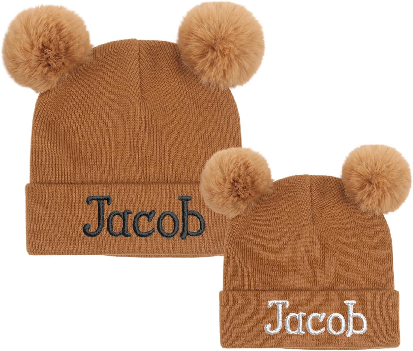Lanleay Custom Name Beanie Hats for Babies Boys