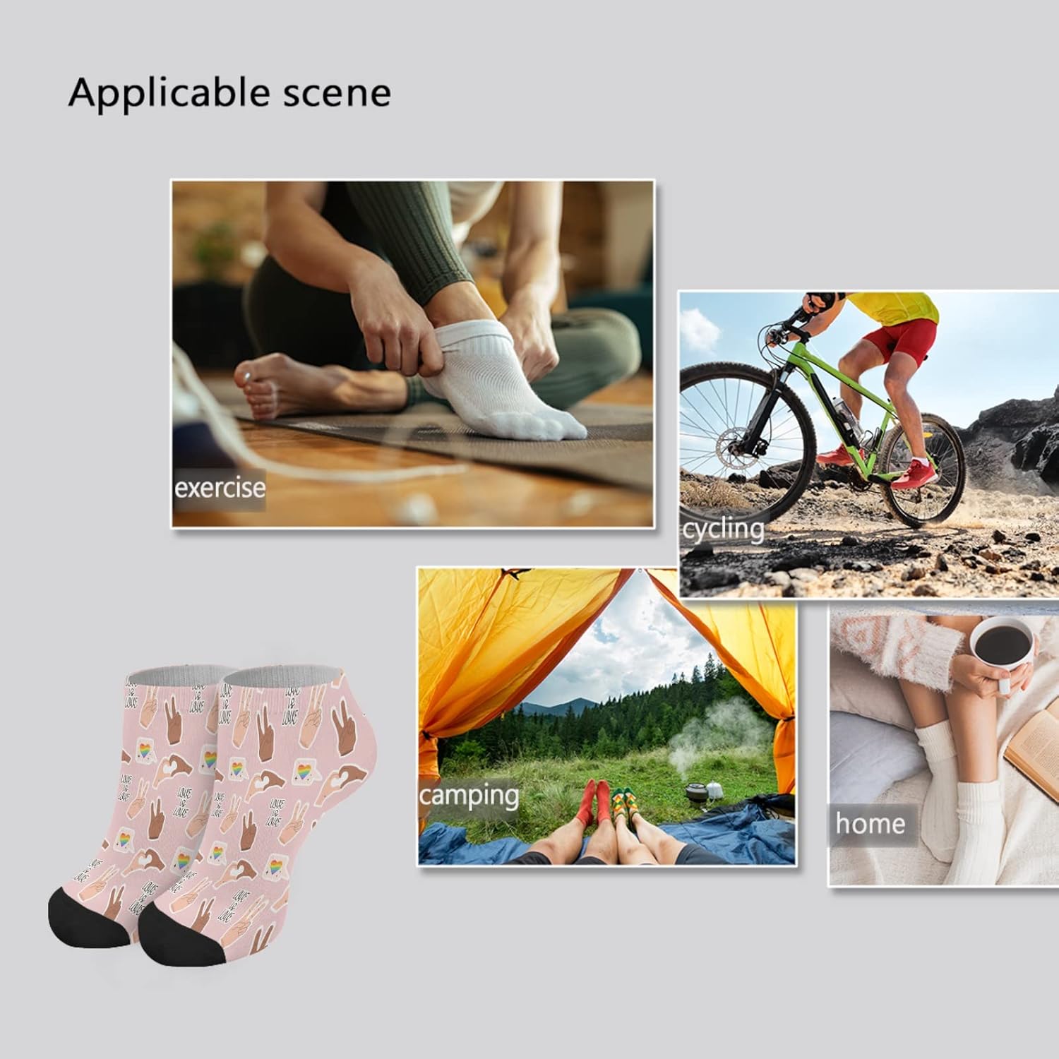 Comfortable Ankle Socks for Men - One Size Fits Most