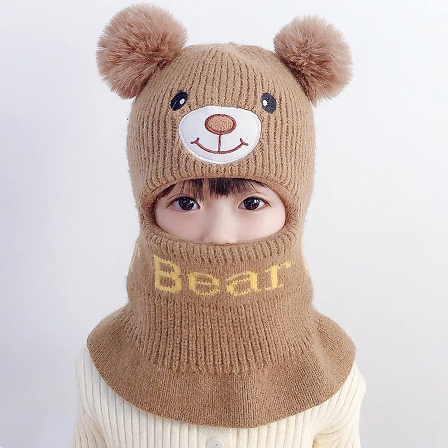 Winter Knitted Hats Scarf Set for Kids