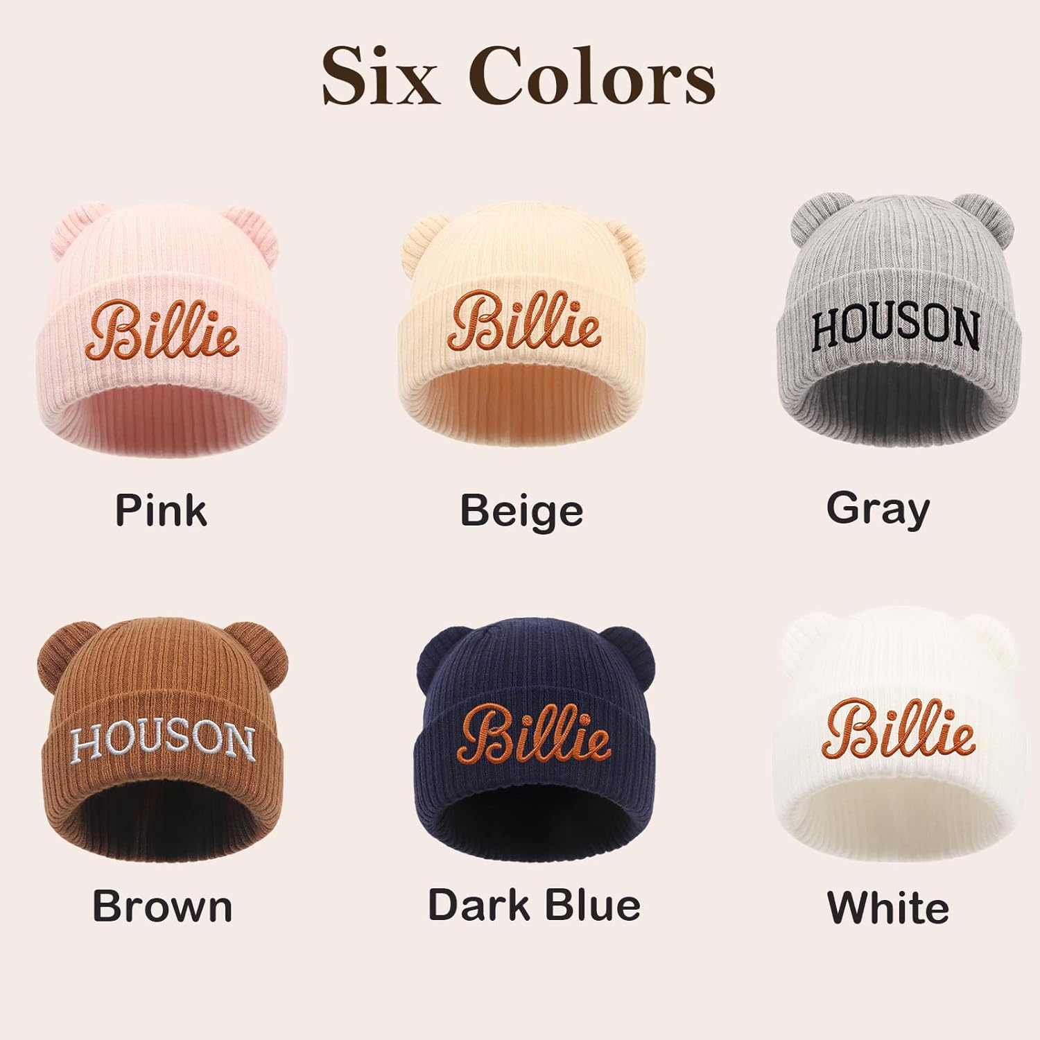 Personalized Newborn Beanie Hat US