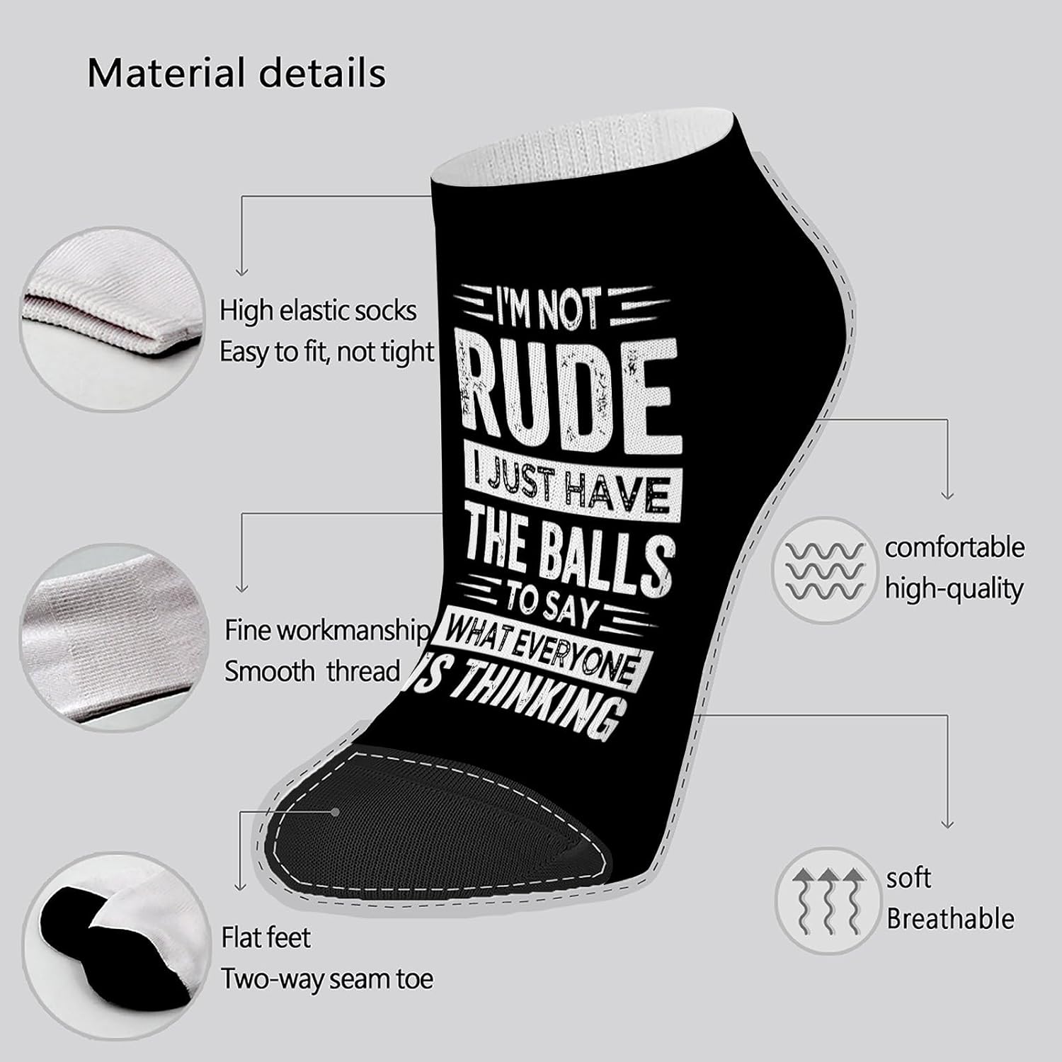 Im Not Retired Im a Professional Grandads Saying Ankle Socks for Men