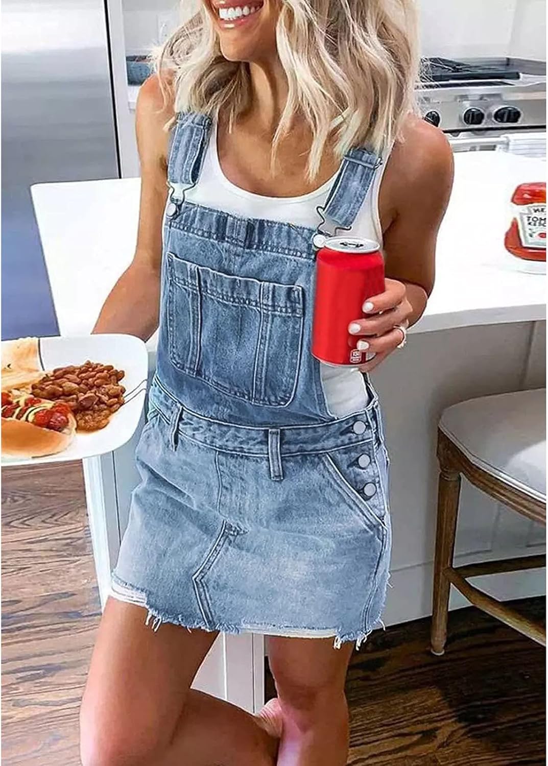 Sfascumop Denim Dress Women