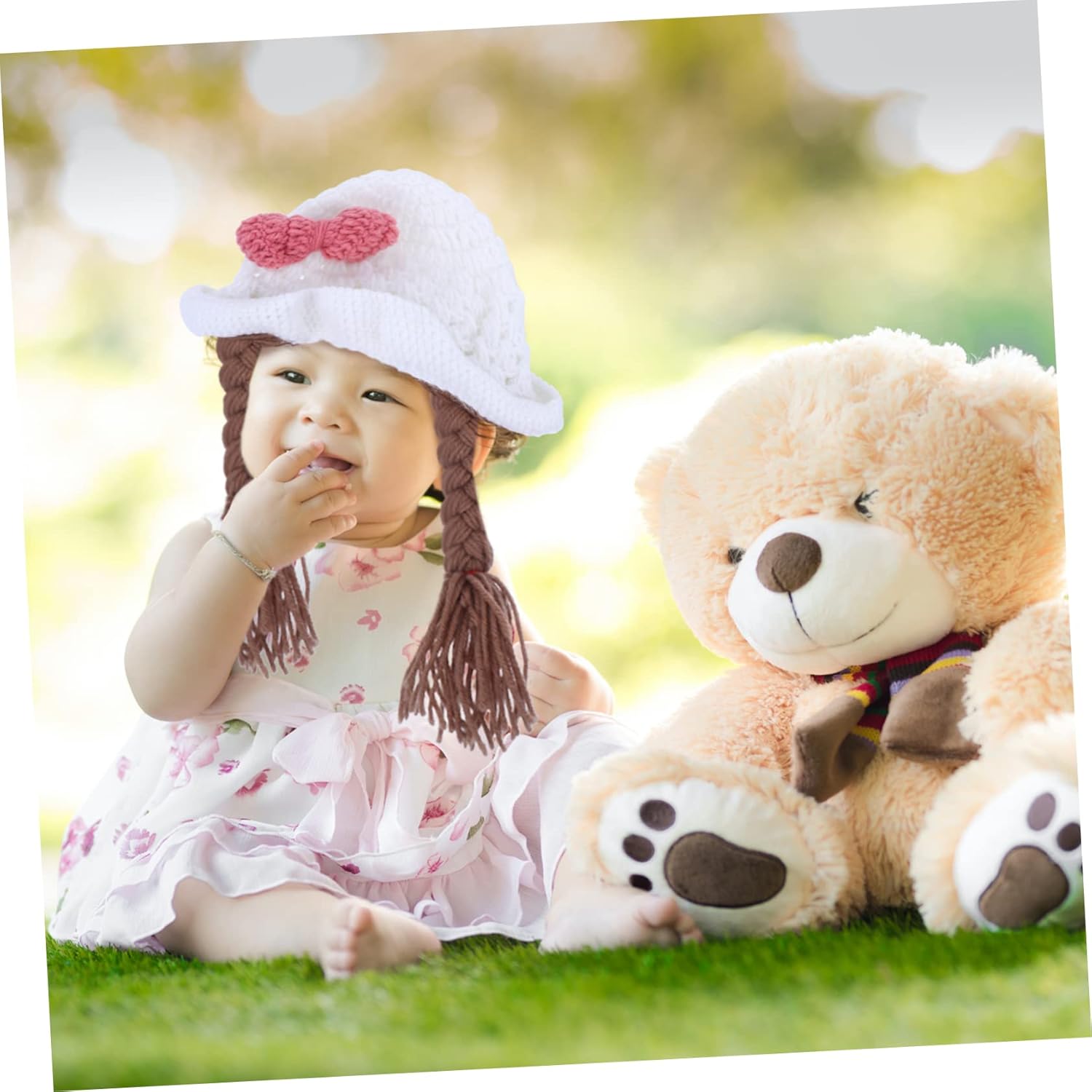 Braided Knitted Cap for Boys and Girls