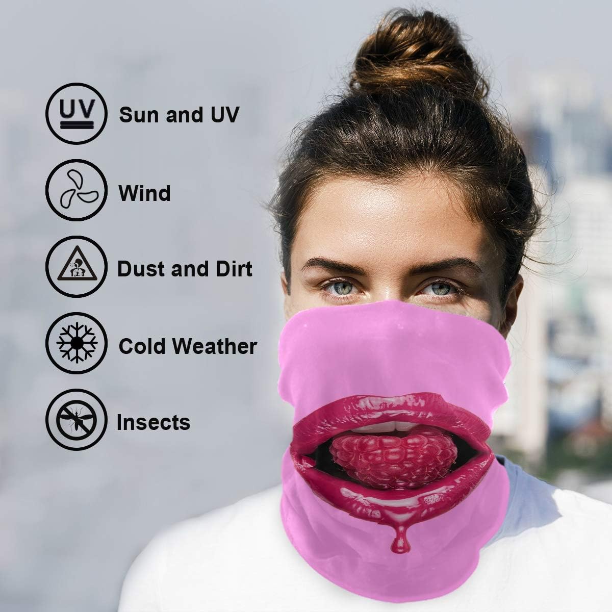 Stylish UV-protecting headband scarf