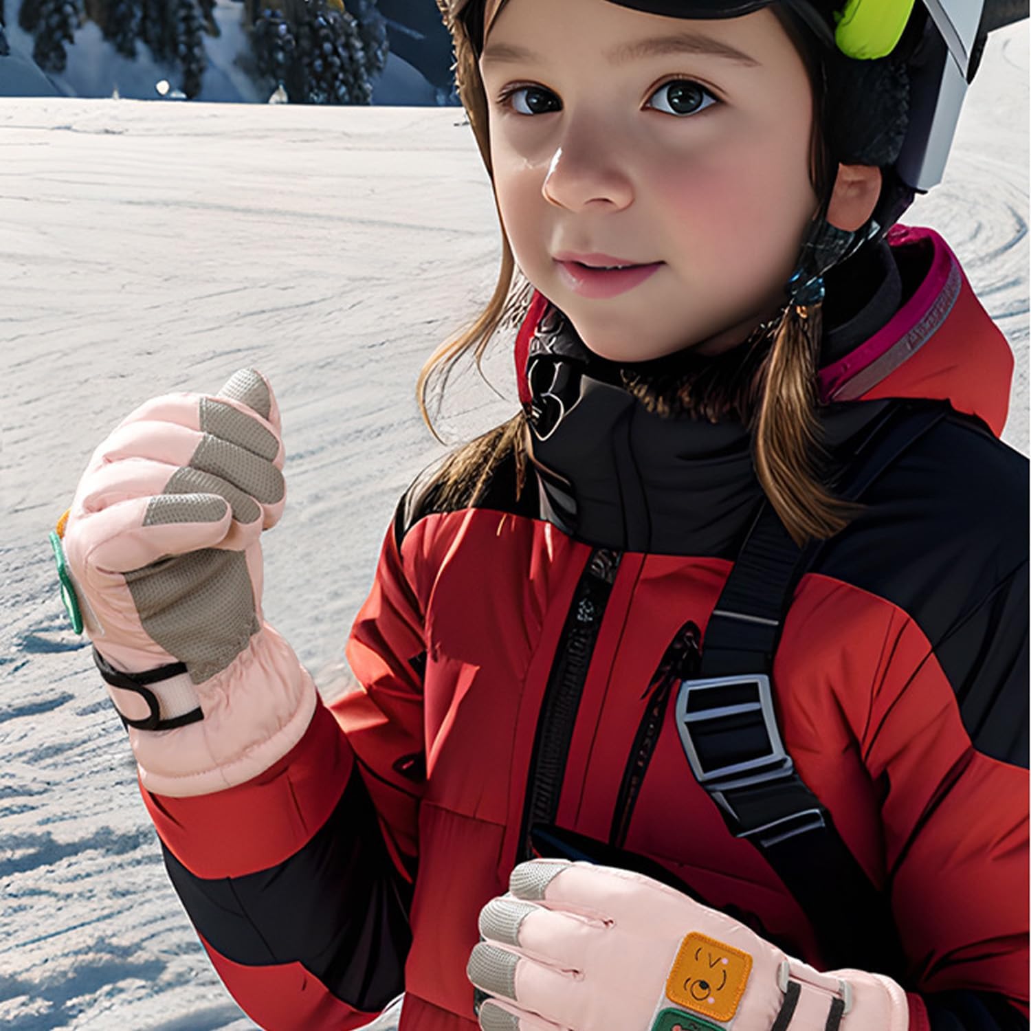 Warm Waterproof Kids Snow Gloves